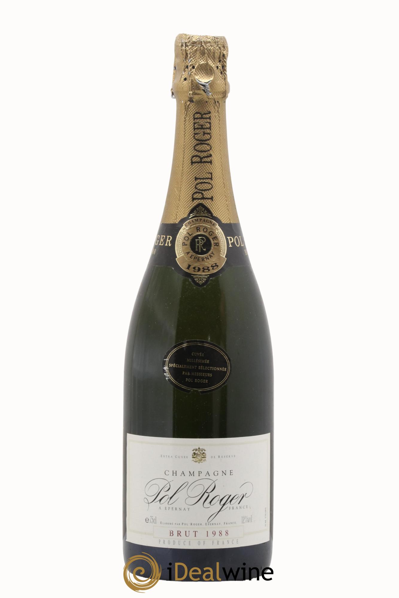 Brut Vintage Pol Roger 1988 - Lot de 1 bouteille - 0