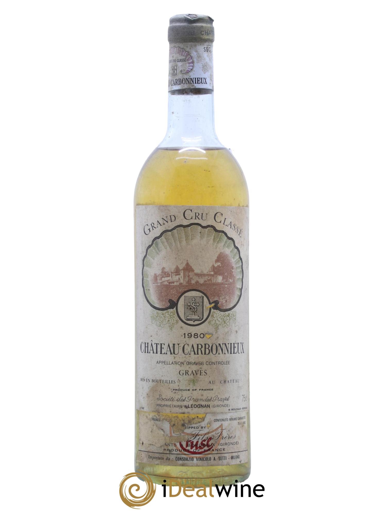Château Carbonnieux Cru Classé de Graves 1980 - Lot de 1 bouteille - 0