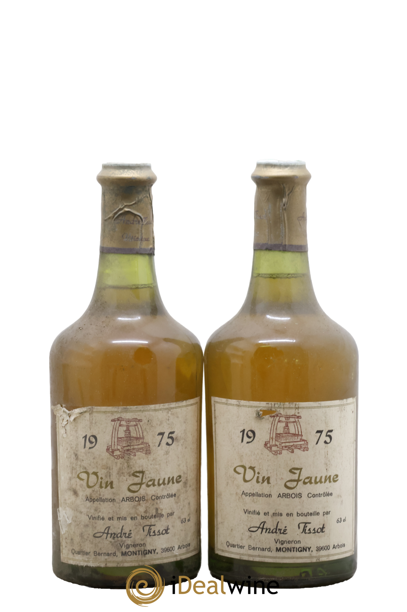Arbois Vin Jaune André Tissot 1975 - Lot de 2 clavelins - 0