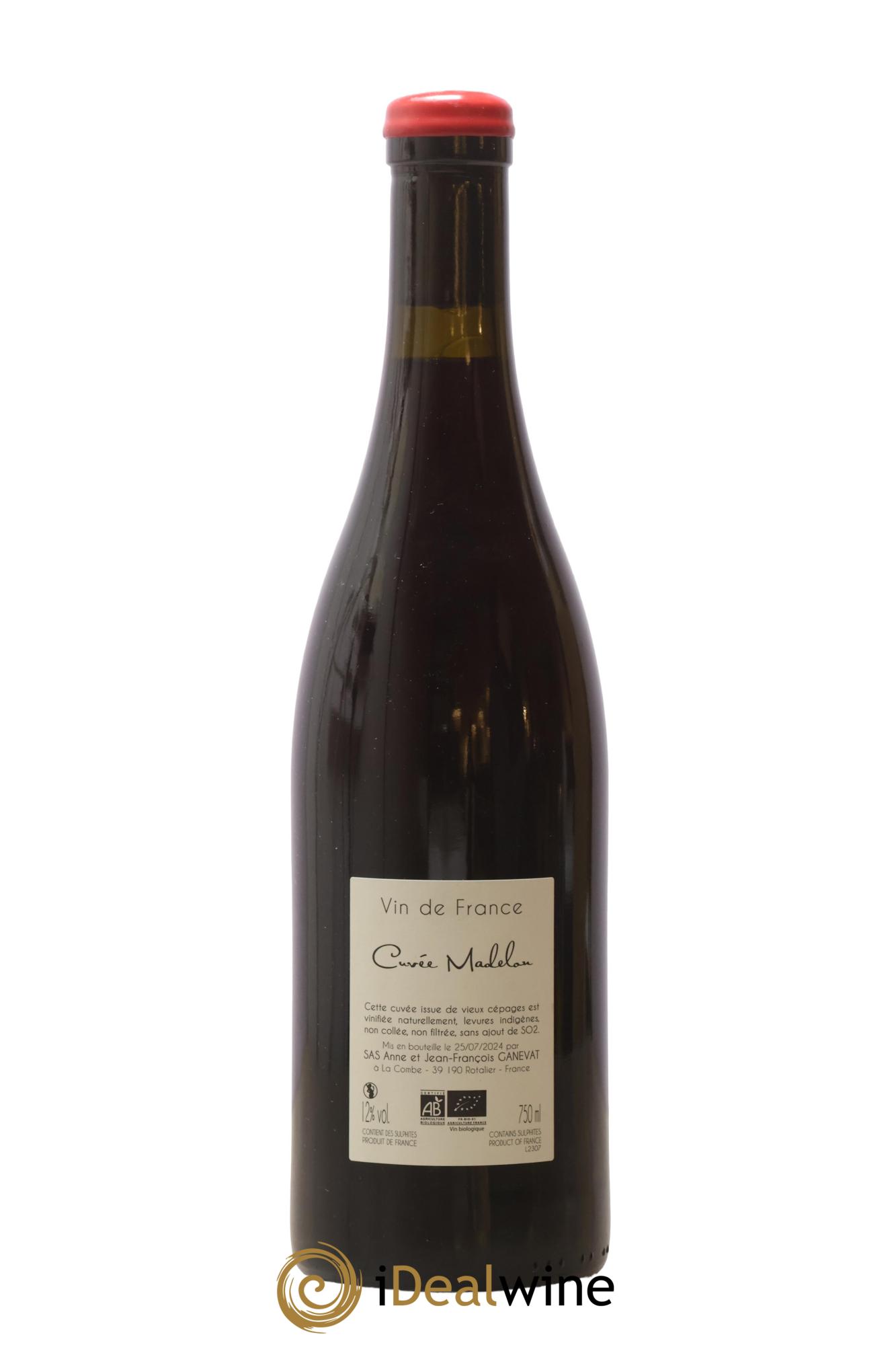 Vin de France Madelon Anne et Jean François Ganevat - Lot de 1 bouteille - 1