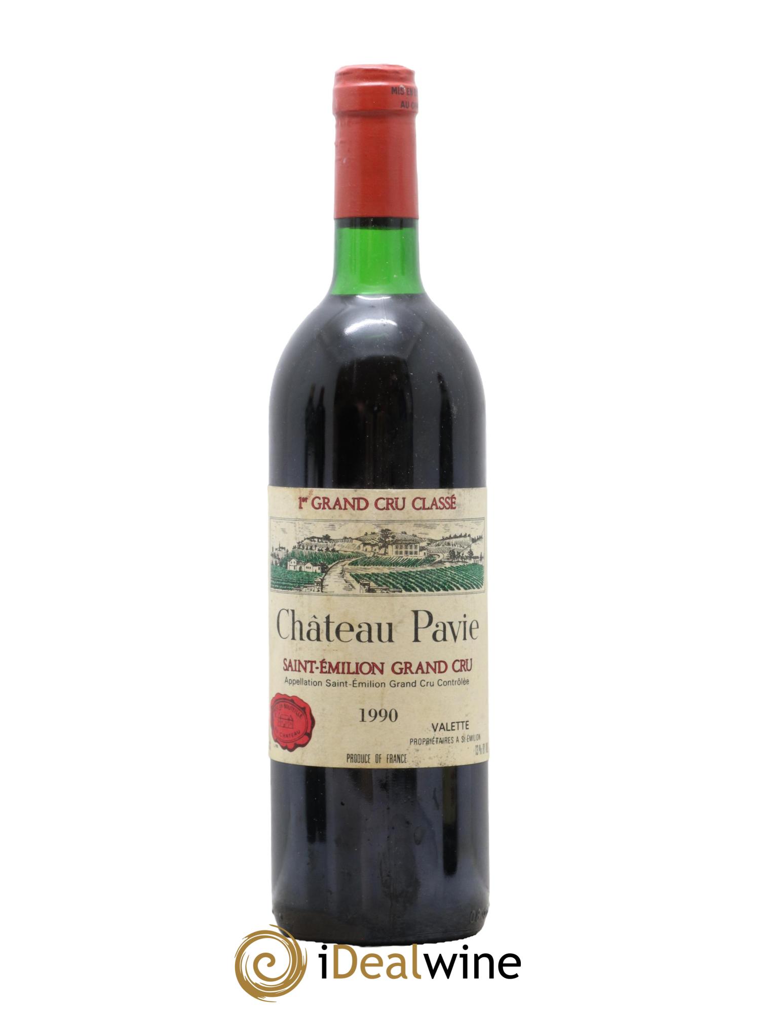 Château Pavie 1er Grand Cru Classé A 1990 - Lot de 1 bouteille - 0
