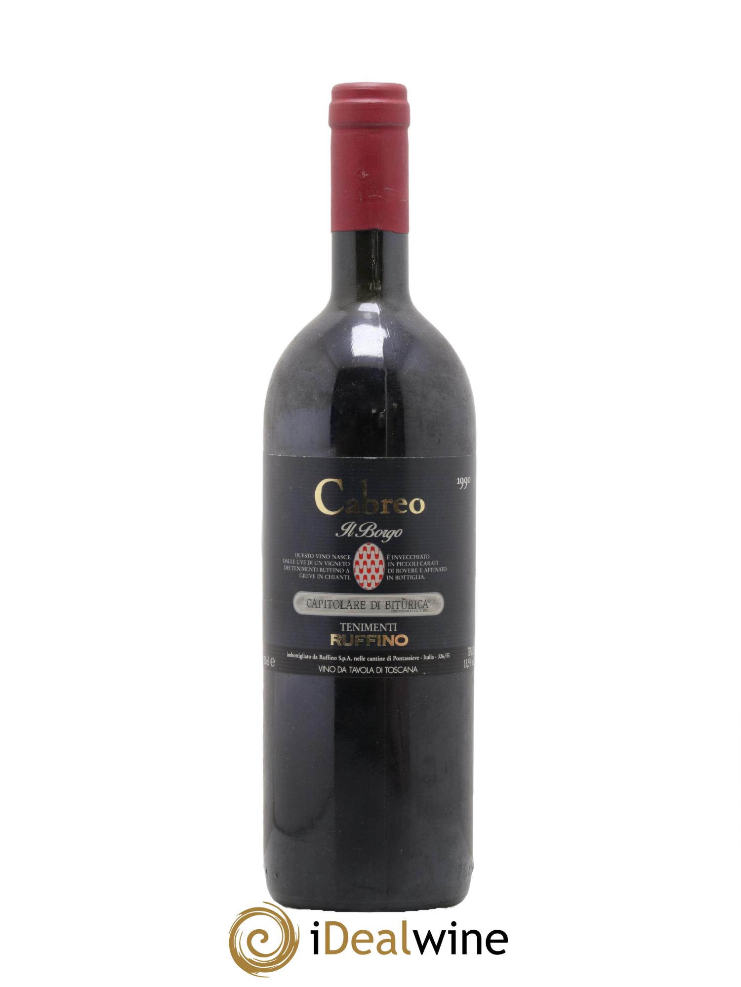 Toscana IGT Cabreo IL Borgo Ruffino 1990 - Lot de 1 bouteille - 0