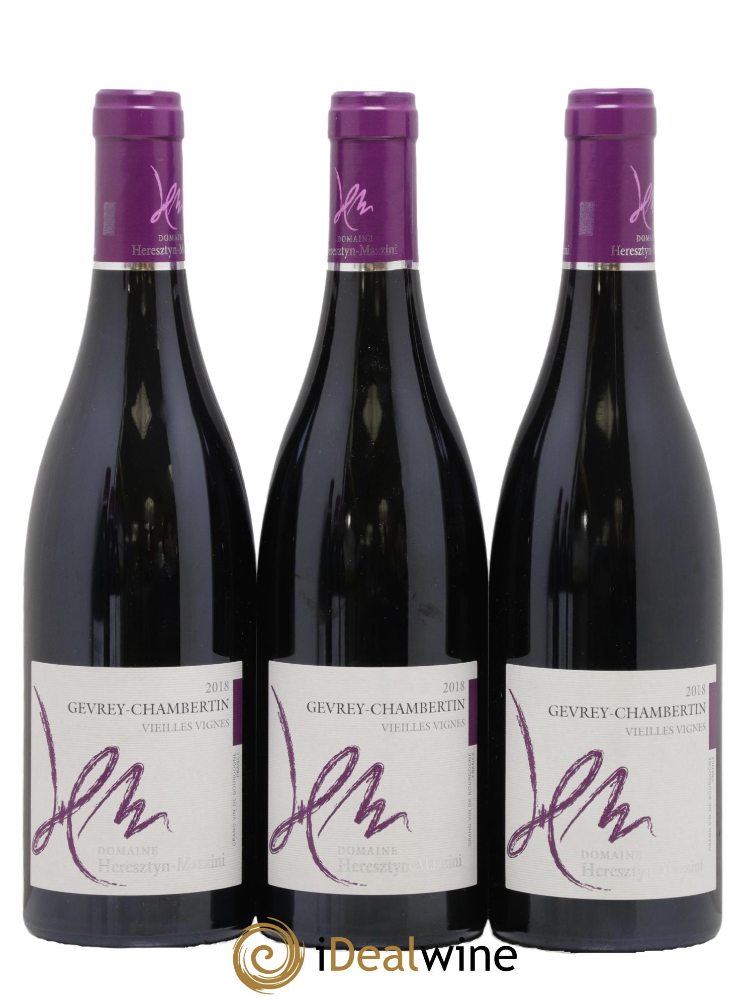 Gevrey-Chambertin Vieilles Vignes Heresztyn-Mazzini 2018 - Lot de 3 bouteilles - 0