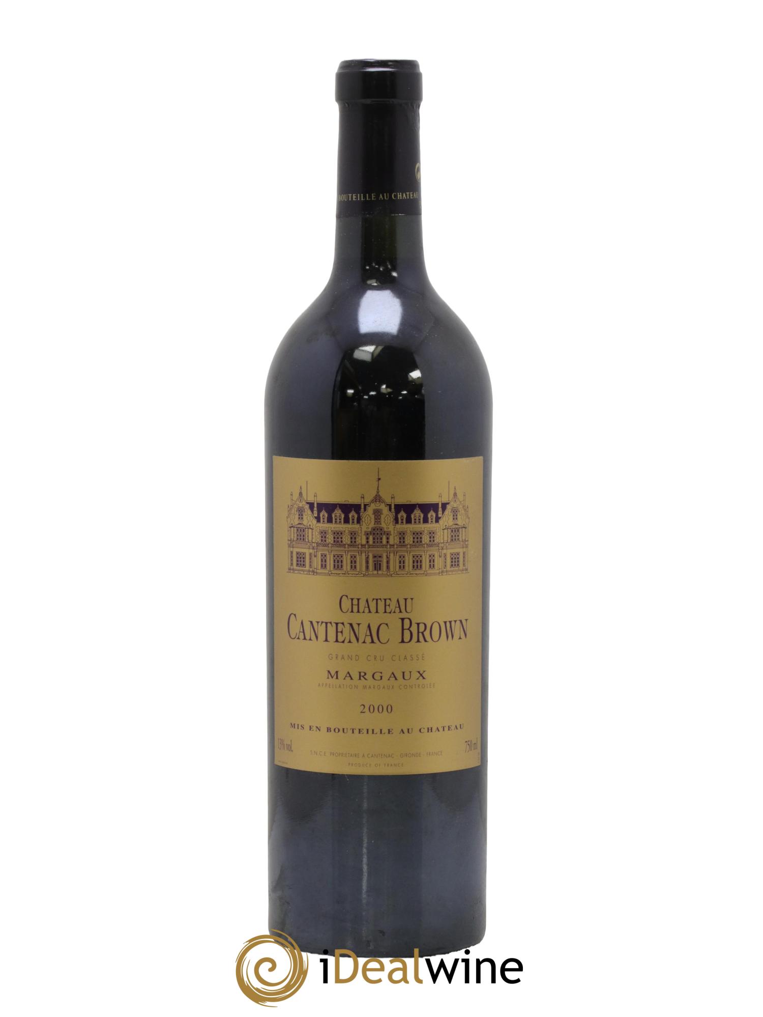 Château Cantenac Brown 3ème Grand Cru Classé 2000 - Lot de 1 bouteille - 0
