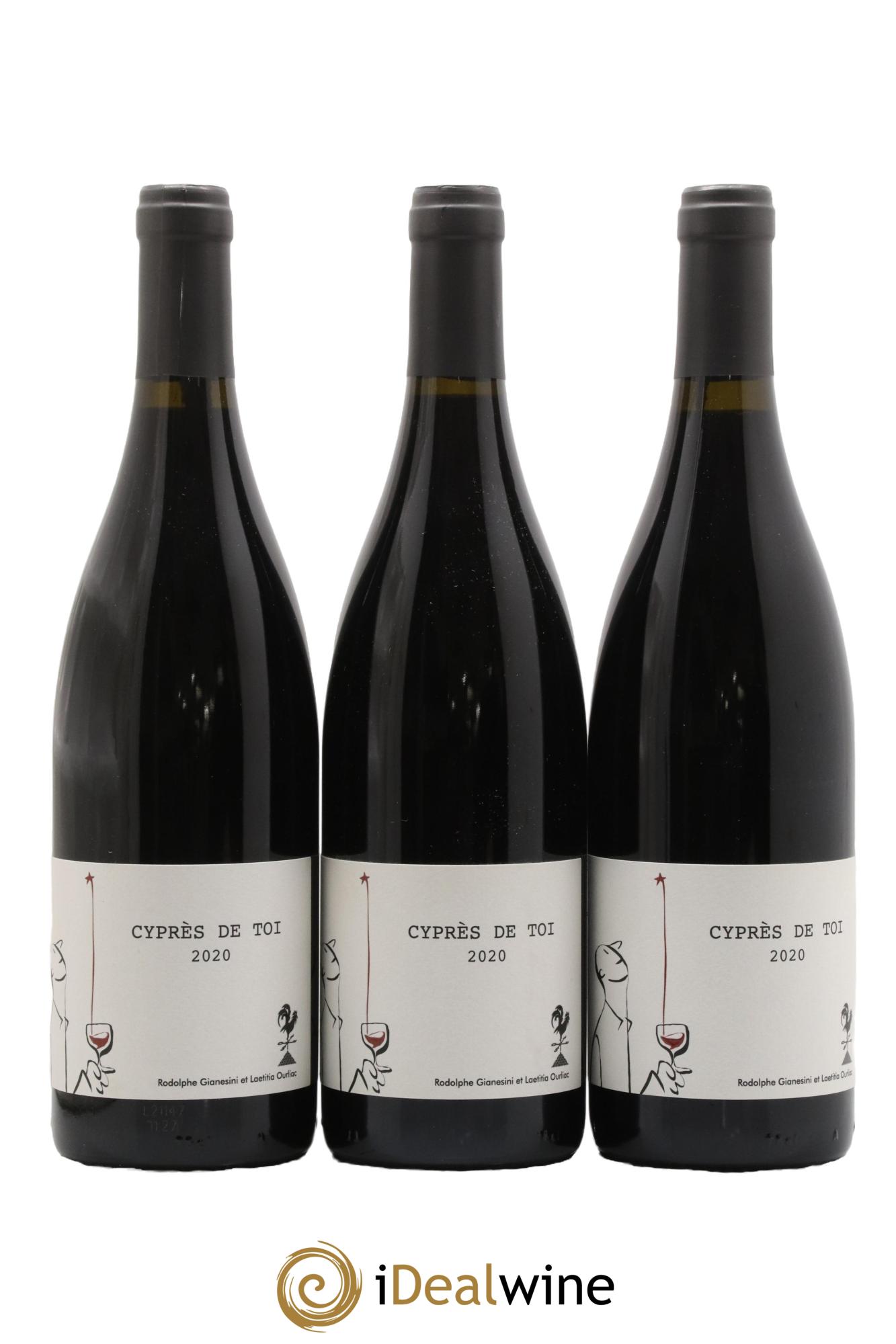 Vin de France Cyprès de Toi Domaine Fond Cyprès 2020 - Lot de 3 bouteilles - 0