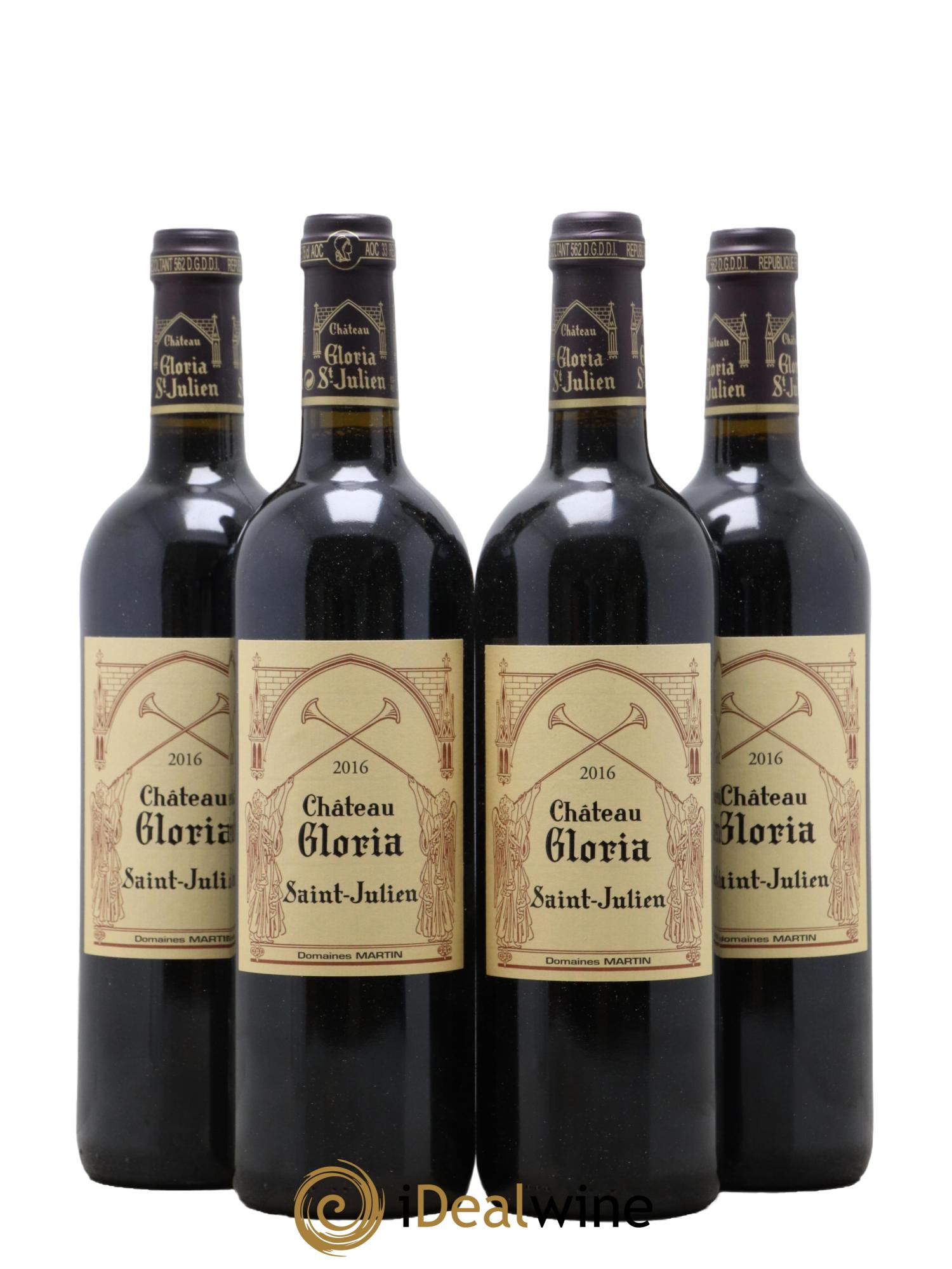 Château Gloria 2016 - Lot de 4 bouteilles - 0