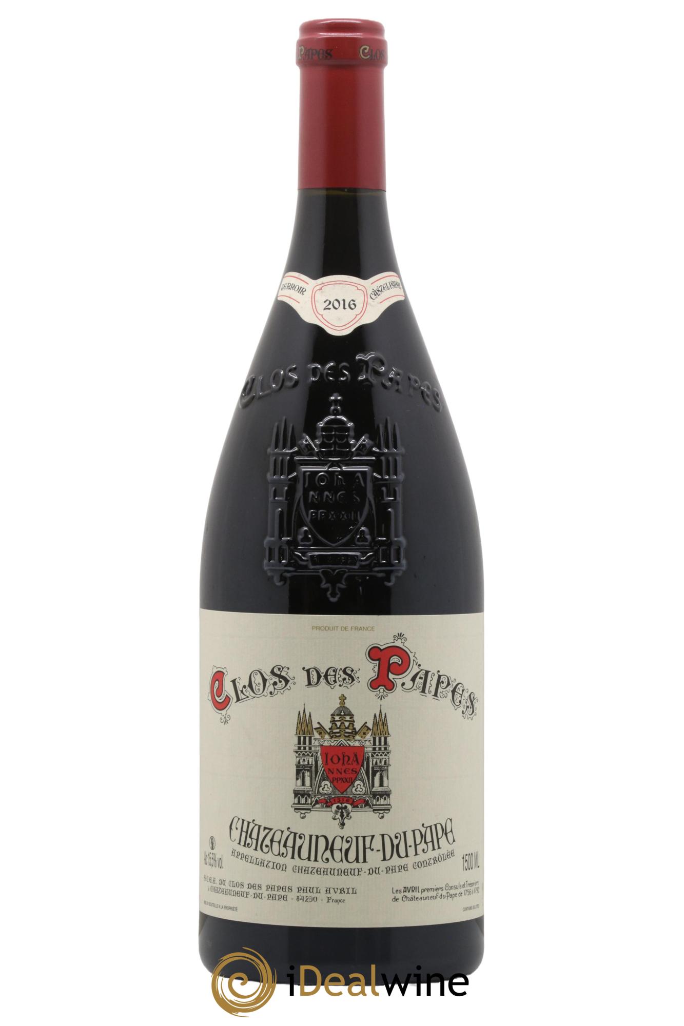 Châteauneuf-du-Pape Clos des Papes - Paul Avril 2016 - Lot de 1 magnum - 0