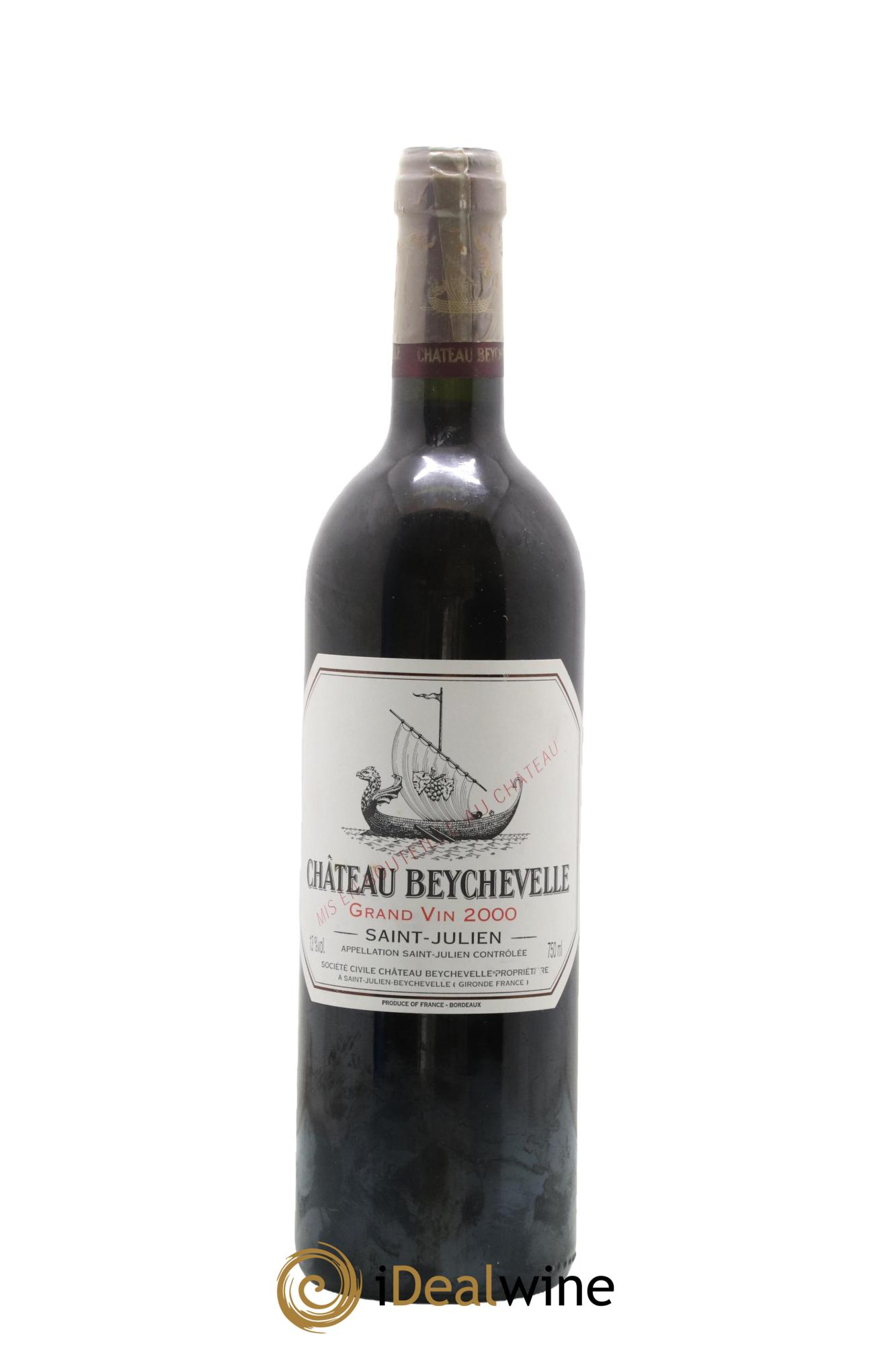 Château Beychevelle 4ème Grand Cru Classé 2000 - Lot de 1 bouteille - 0
