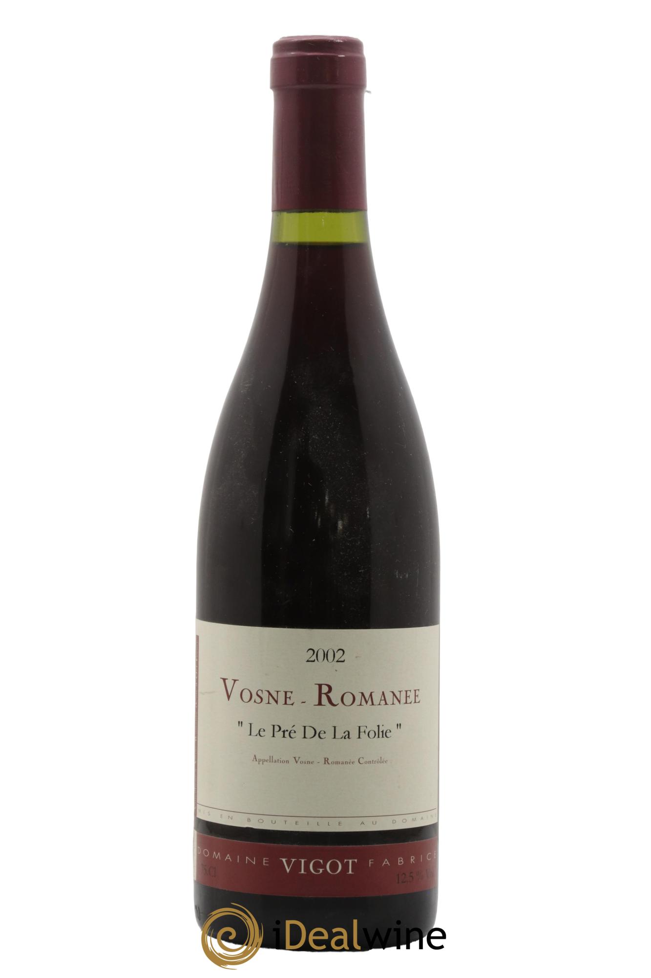 Vosne-Romanée Le Pré De La Folie Fabrice Vigot 2002 - Lot de 1 bouteille - 0