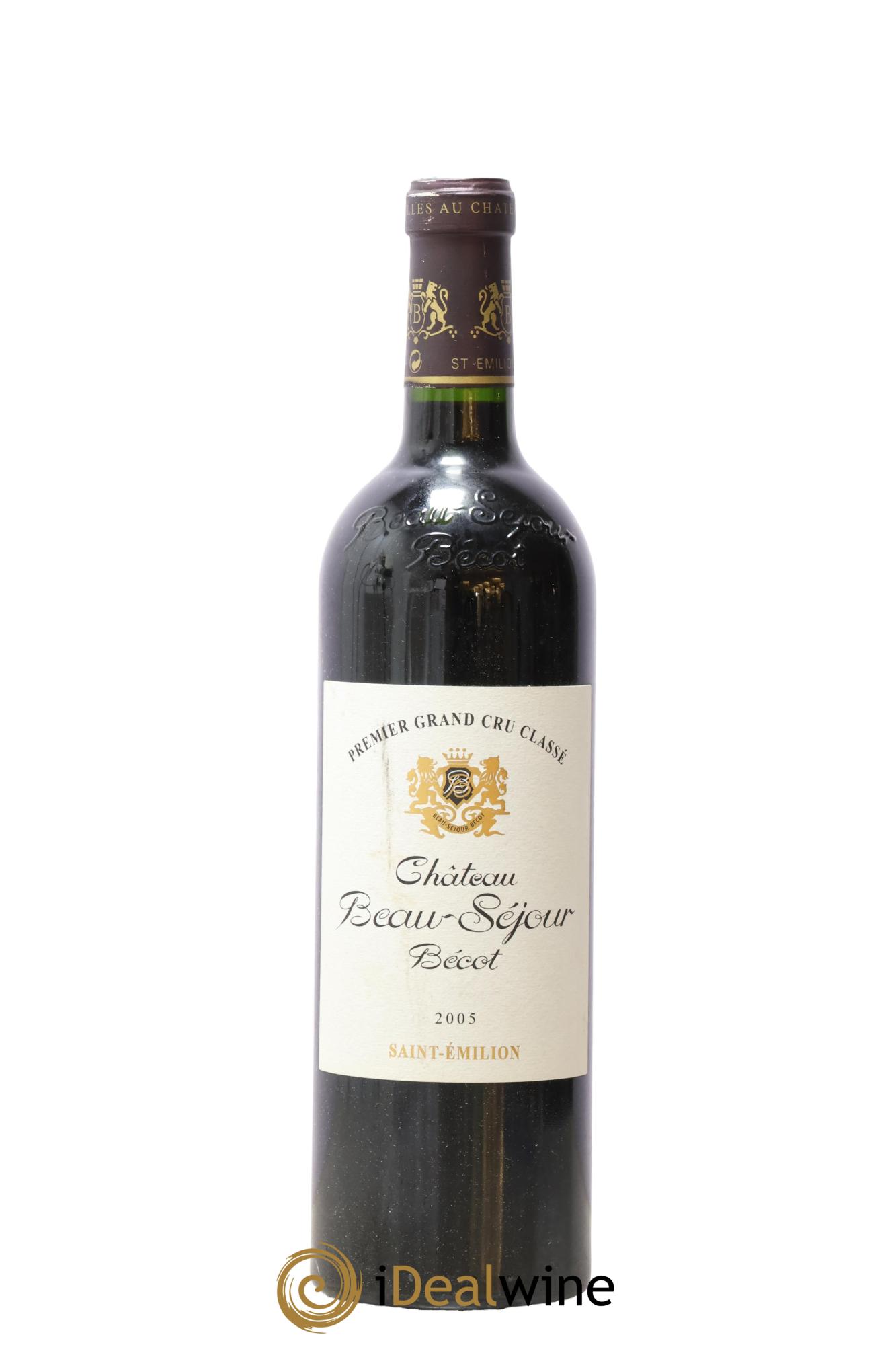 Château Beau-Séjour Bécot 1er Grand Cru Classé B 2005 - Lot de 1 bouteille - 0