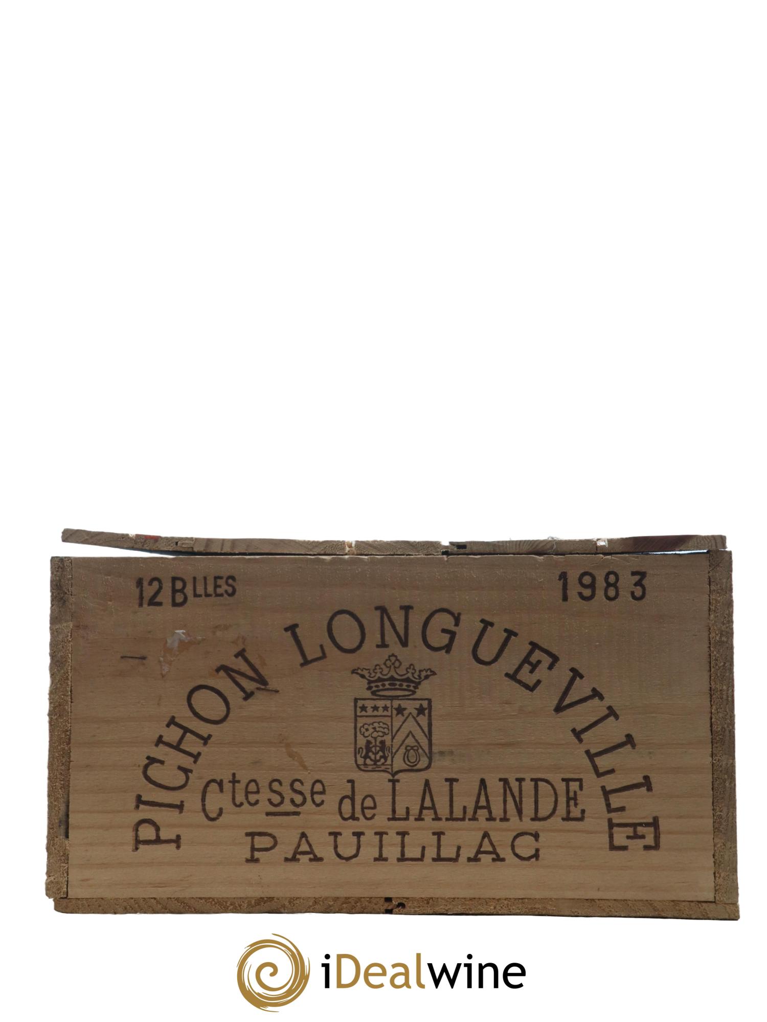 Château Pichon Longueville Comtesse de Lalande 2ème Grand Cru Classé 1983 - Lot de 12 bouteilles - 6