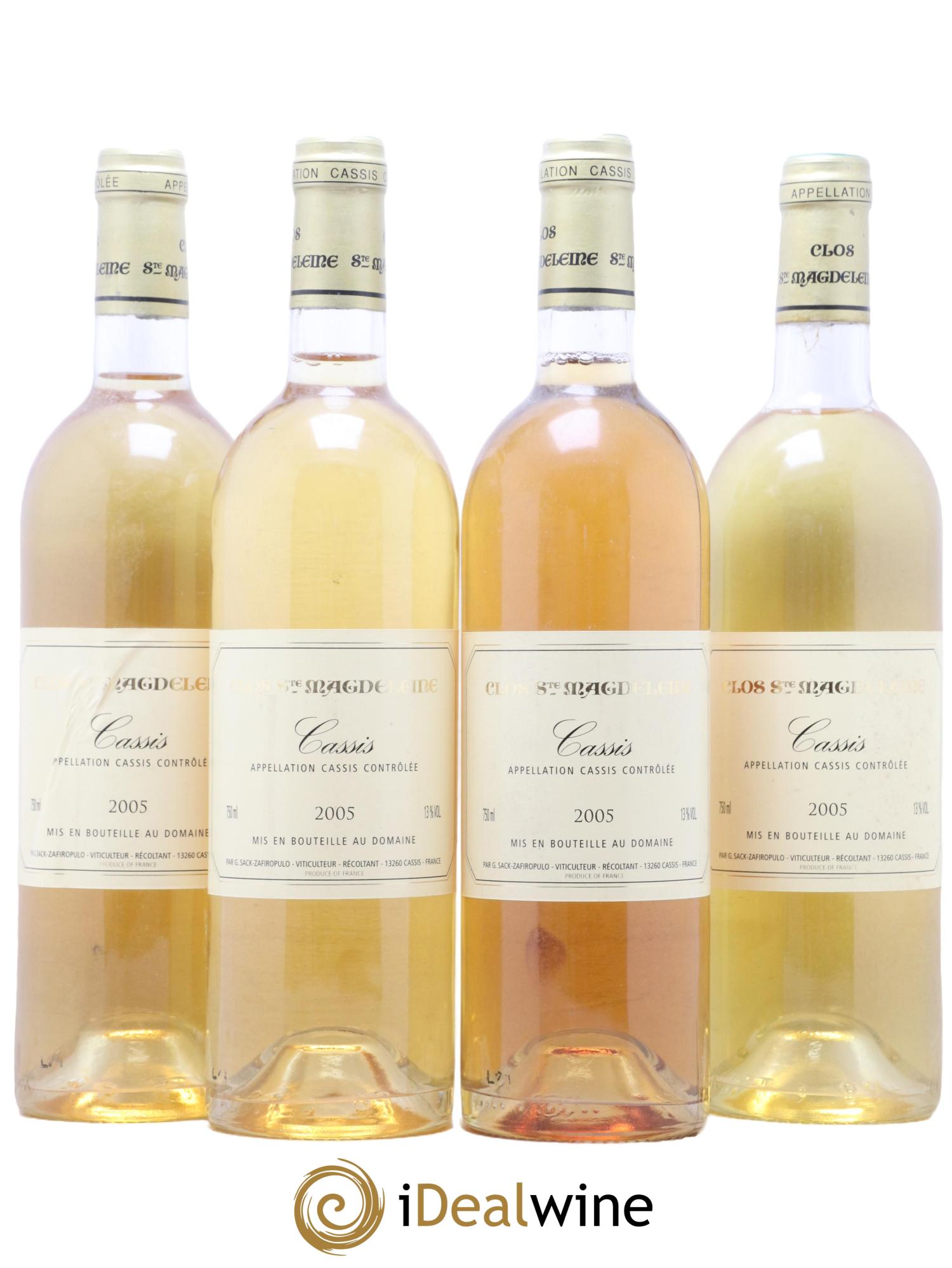 Cassis Clos Sainte Magdeleine 2005 - Lot de 4 bouteilles - 0
