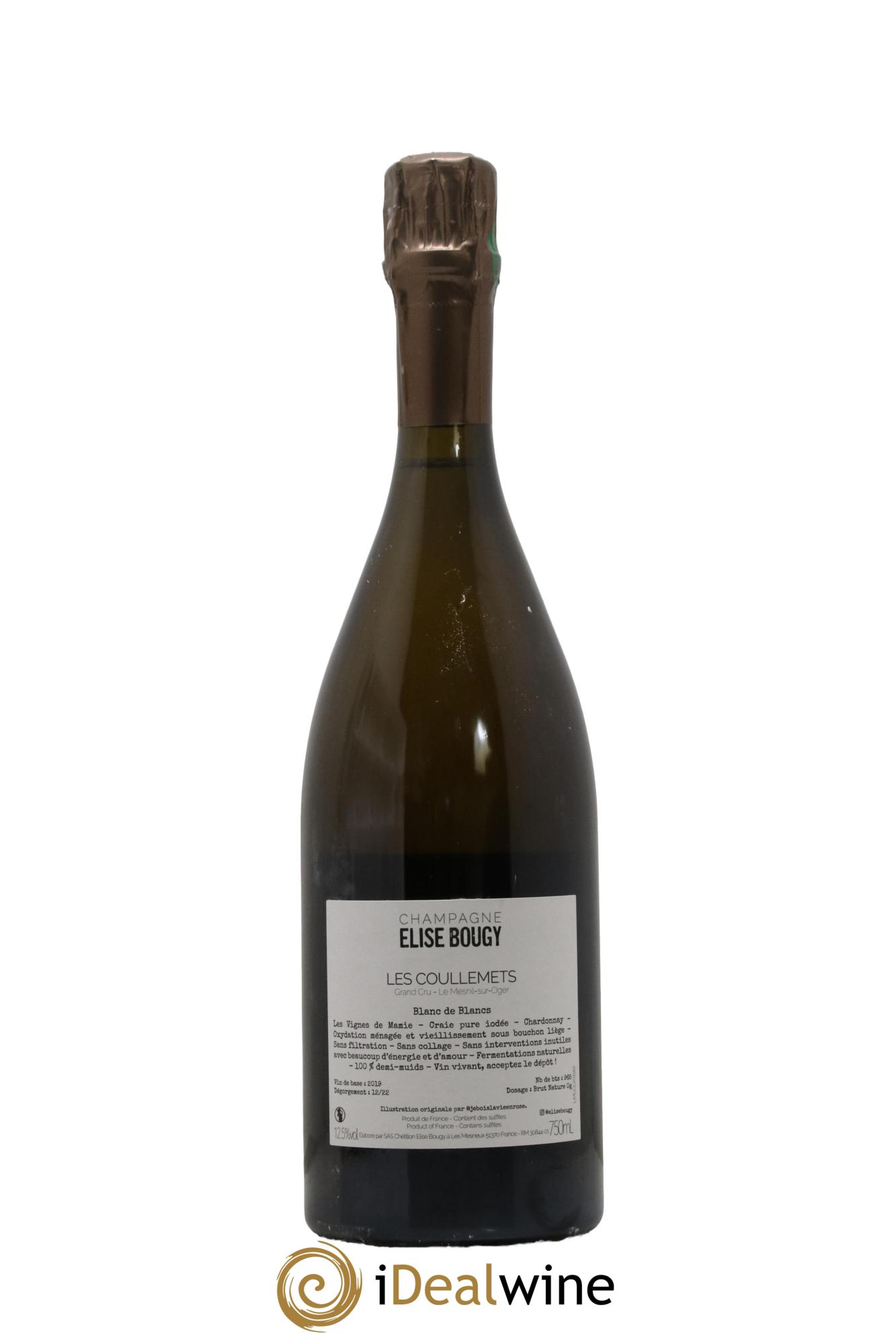 Les Coullemets Elise Bougy 2019 - Lot of 1 bottle - 1
