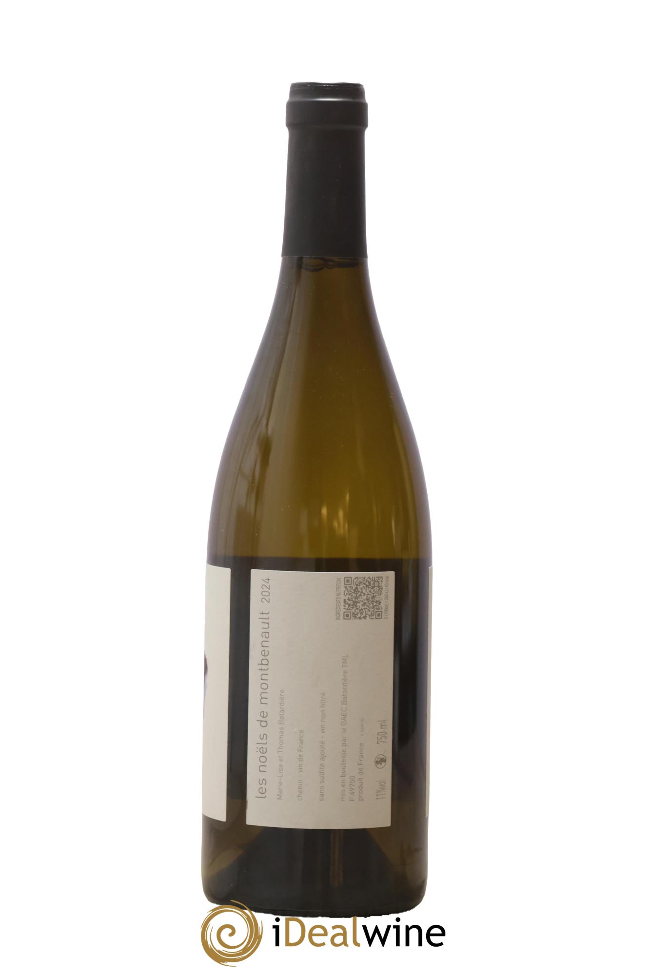 Vin de France Les Noëls de Montbenault Thomas Batardière 2024 - Lot de 1 bouteille - 1
