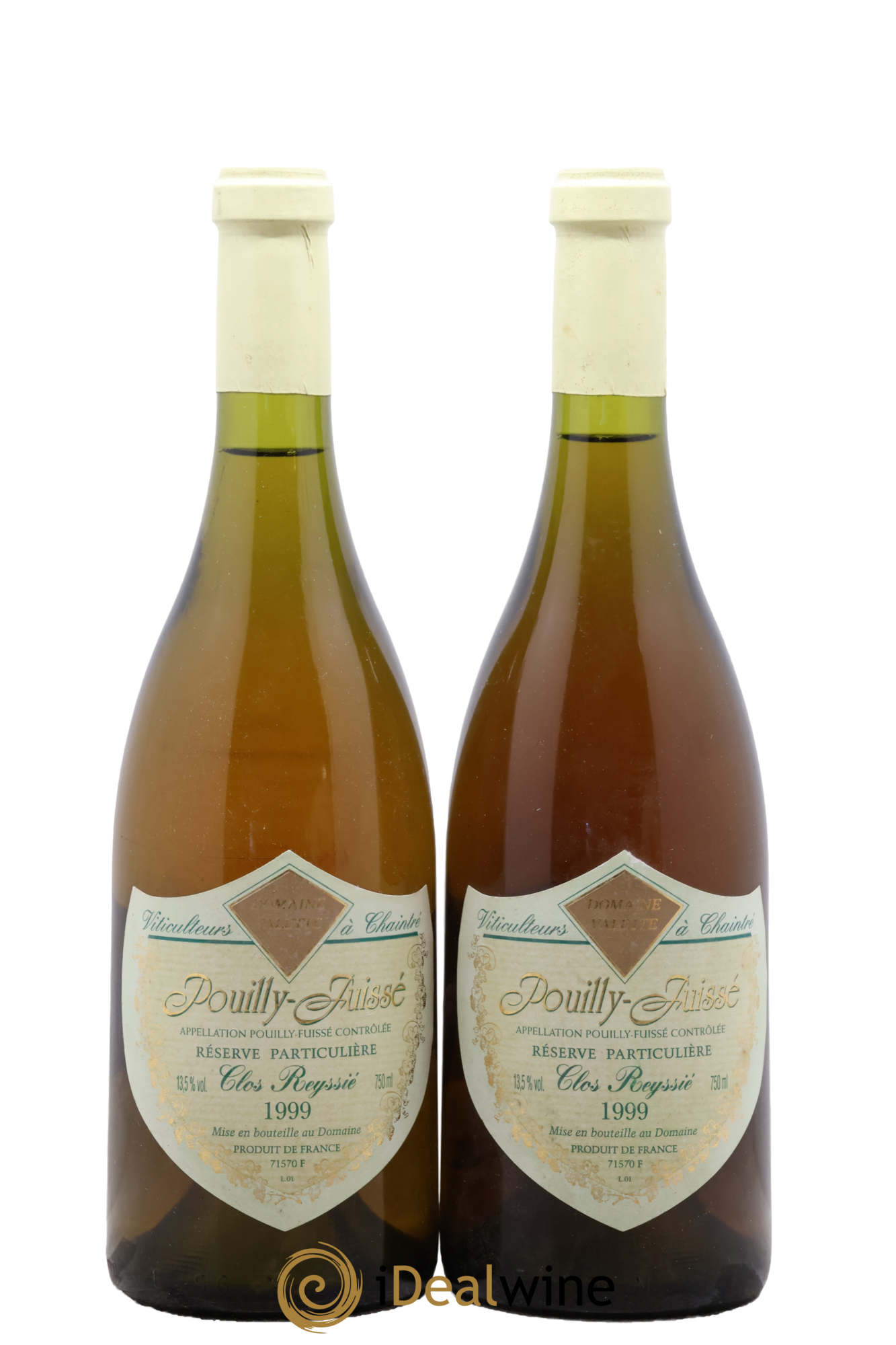 Pouilly-Fuissé Clos Reyssié Réserve Particulière Valette (Domaine) 1999 - Lot de 2 bouteilles - 0