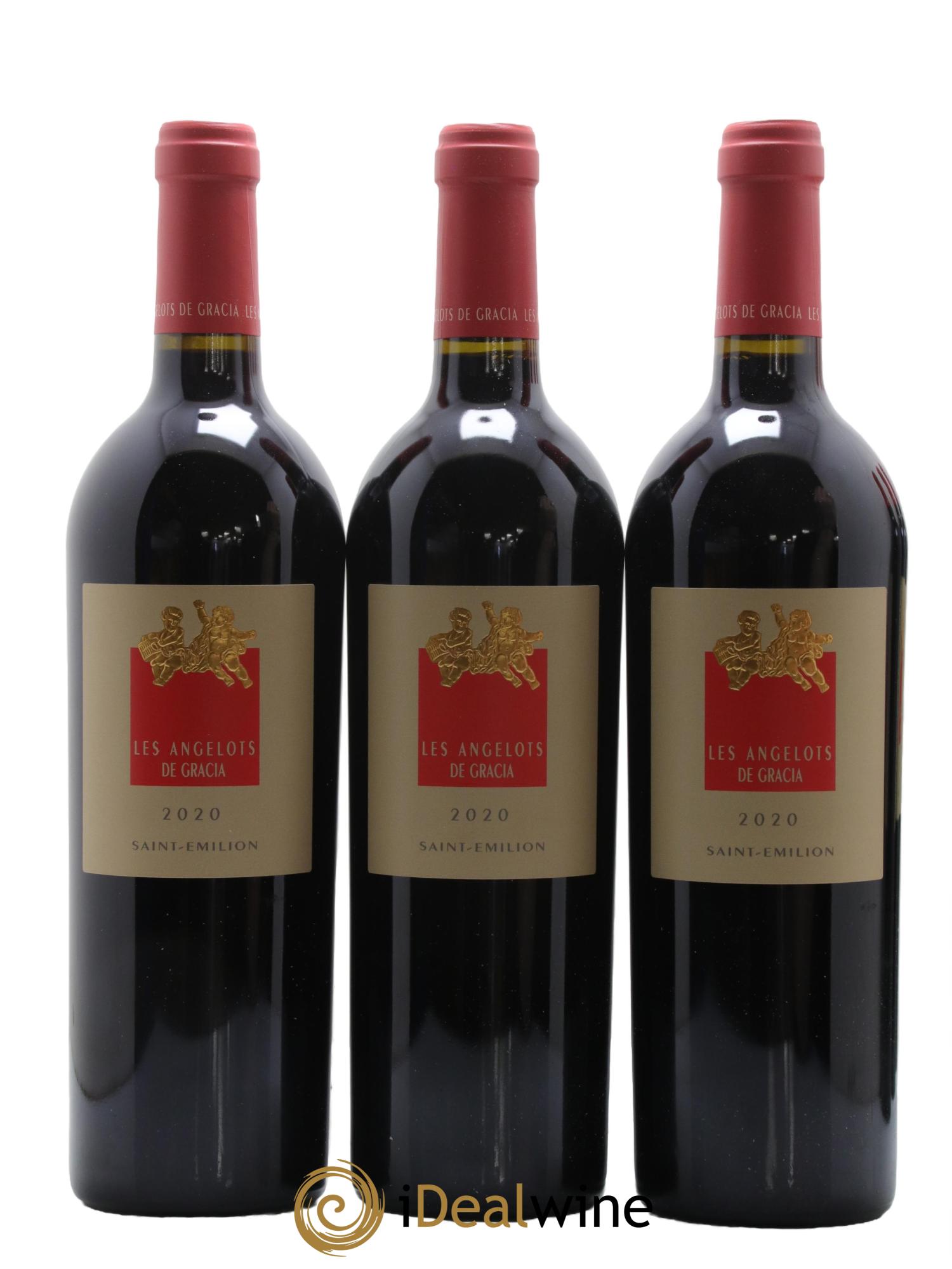 Saint-Émilion Grand Cru Les Angelots de Gracia Chateau Gracia 2020 - Posten von 6 Flaschen - 2