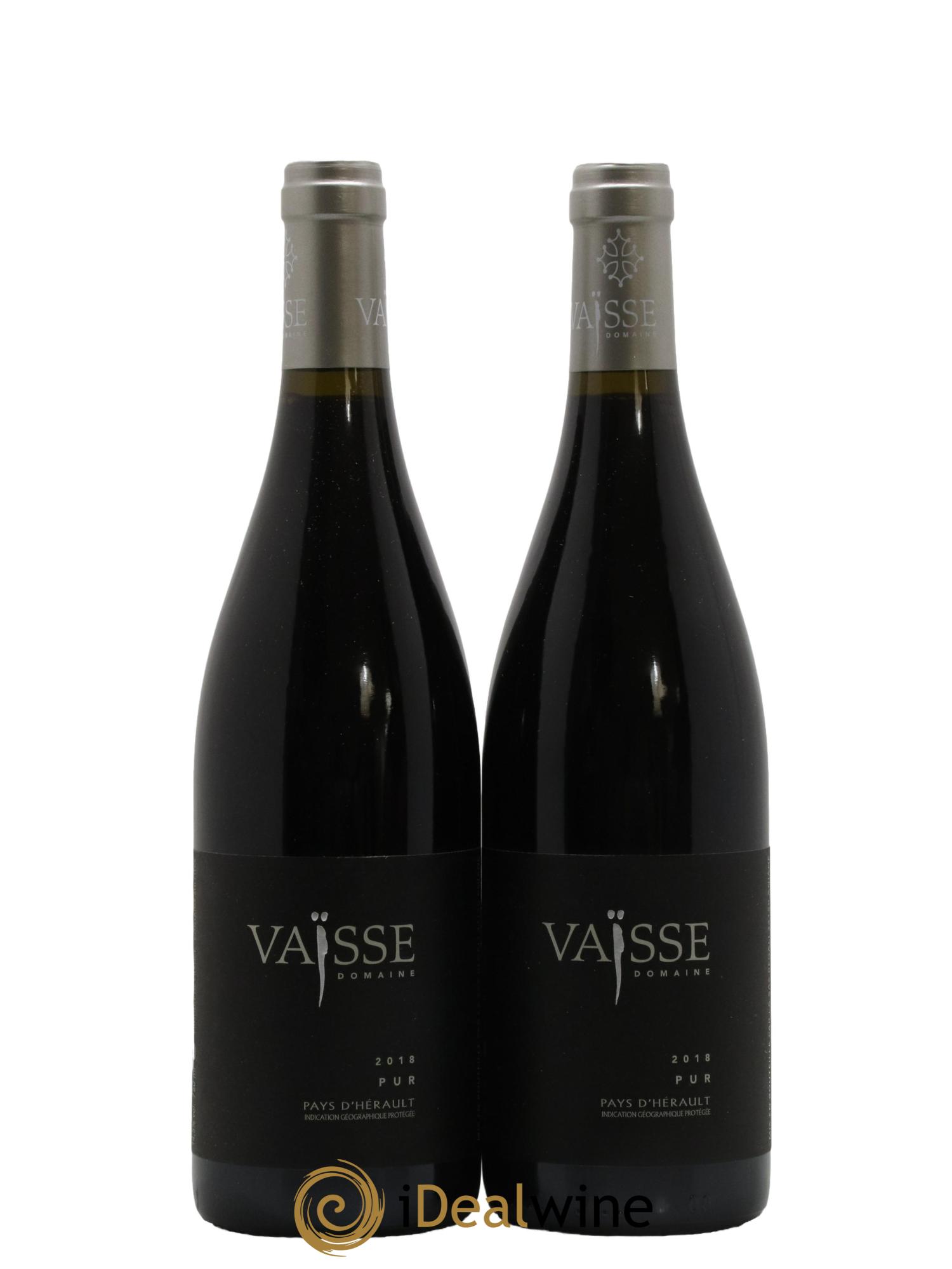 Pays d'Hérault Pur Vaisse (Domaine) 2018 - Lot de 2 bouteilles - 0