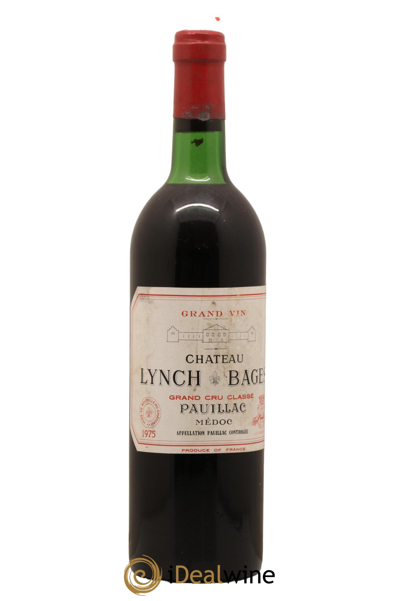 Château Lynch Bages 5ème Grand Cru Classé 1975 - Lot de 1 bouteille - 0