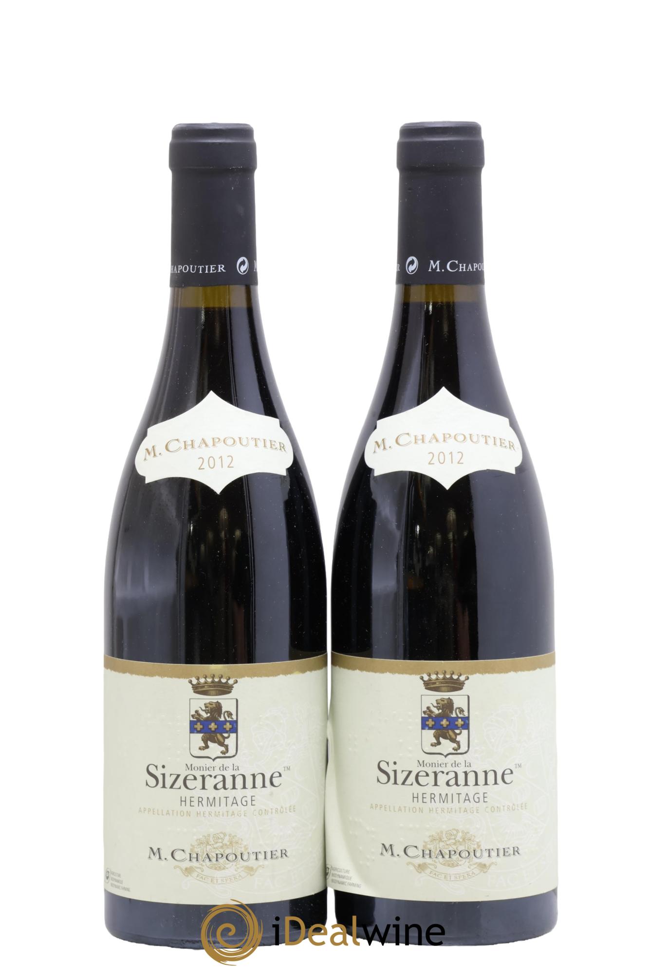 Hermitage Monier de La Sizeranne Chapoutier 2012 - Lotto di 2 bottiglie - 0