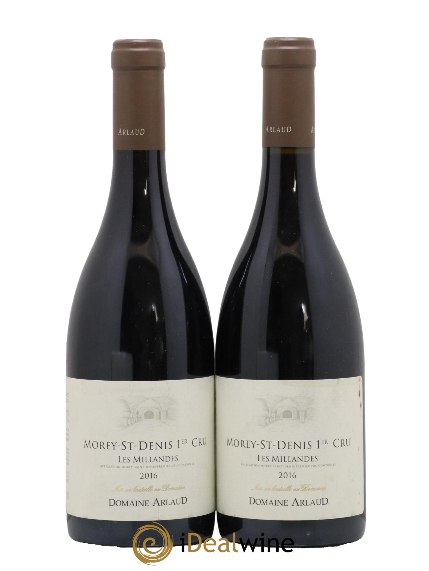 Morey-Saint-Denis 1er Cru Les Millandes Arlaud 2016 - Lot de 2 bouteilles - 0
