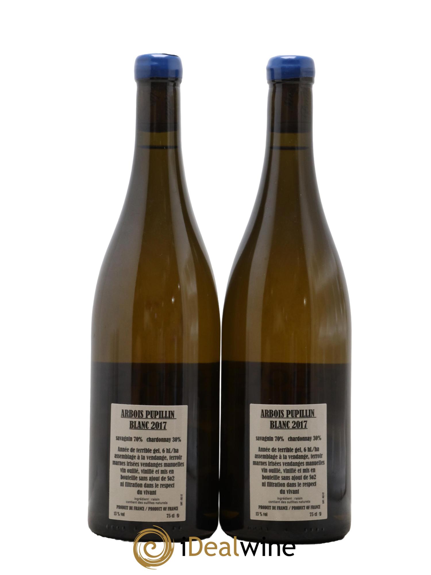Arbois Pupillin Savagnin Chardonnay Adeline Houillon & Renaud Bruyère 2017 - Lotto di 2 bottiglie - 1