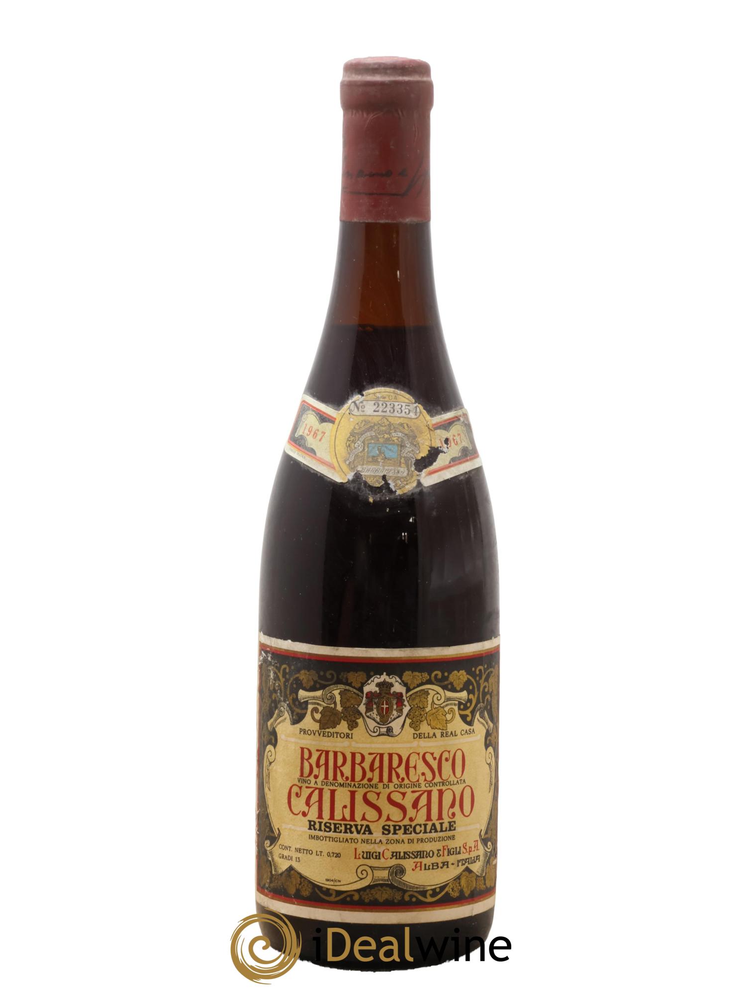 Barbaresco DOCG Riserva Speciale Calissano 1967 - Lot of 1 bottle - 0