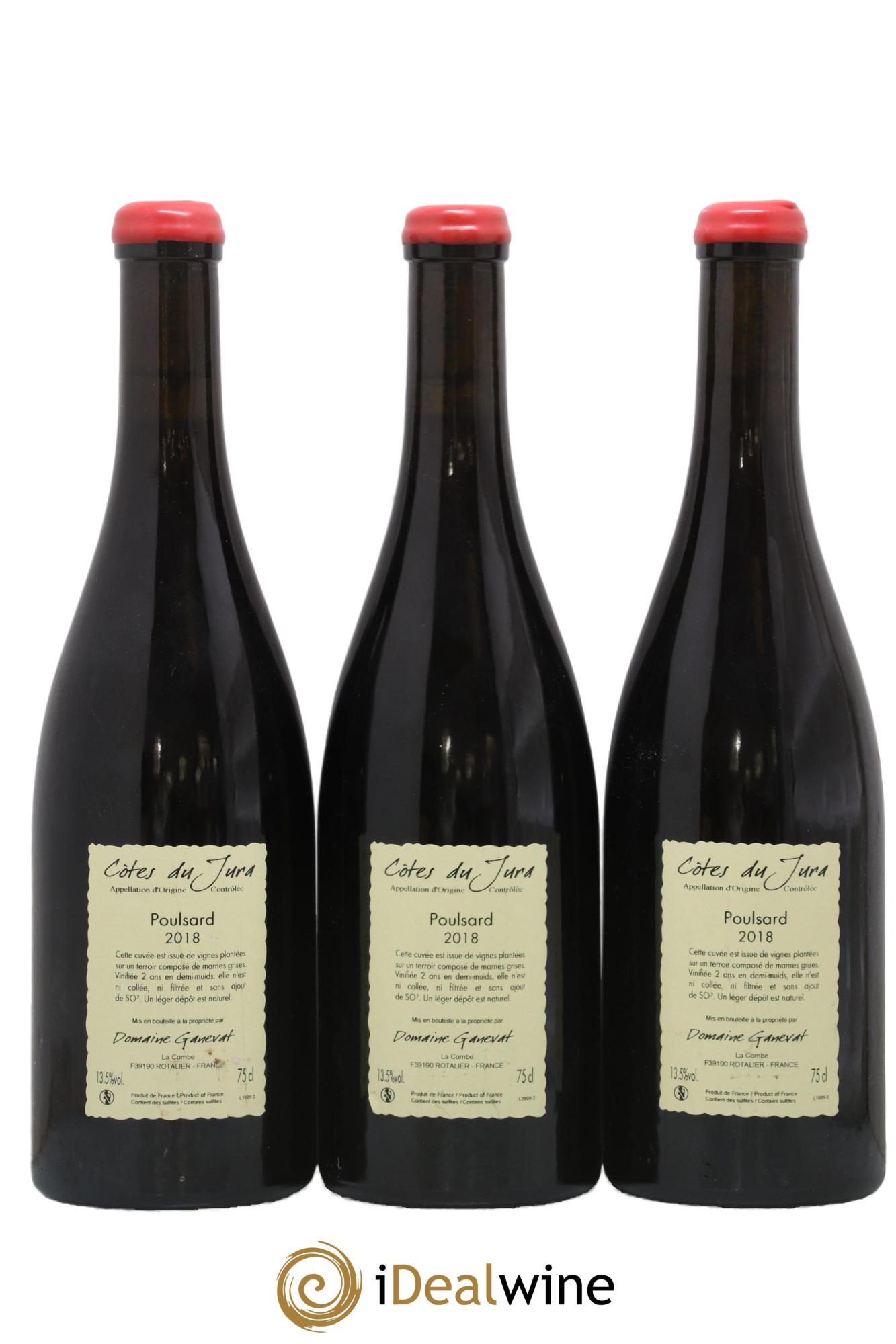 Côtes du Jura Les Chalasses Vieilles Vignes Poulsard Jean-François Ganevat (Domaine) 2018 - Lot de 3 bouteilles - 1