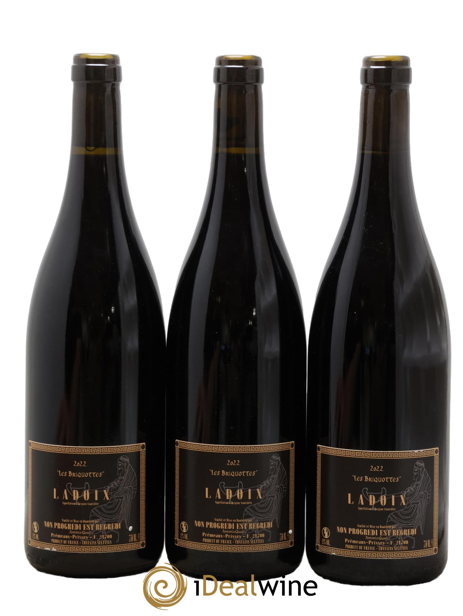 Ladoix Les Briquottes Antonio Quari  2022 - Lot de 3 bouteilles - 1