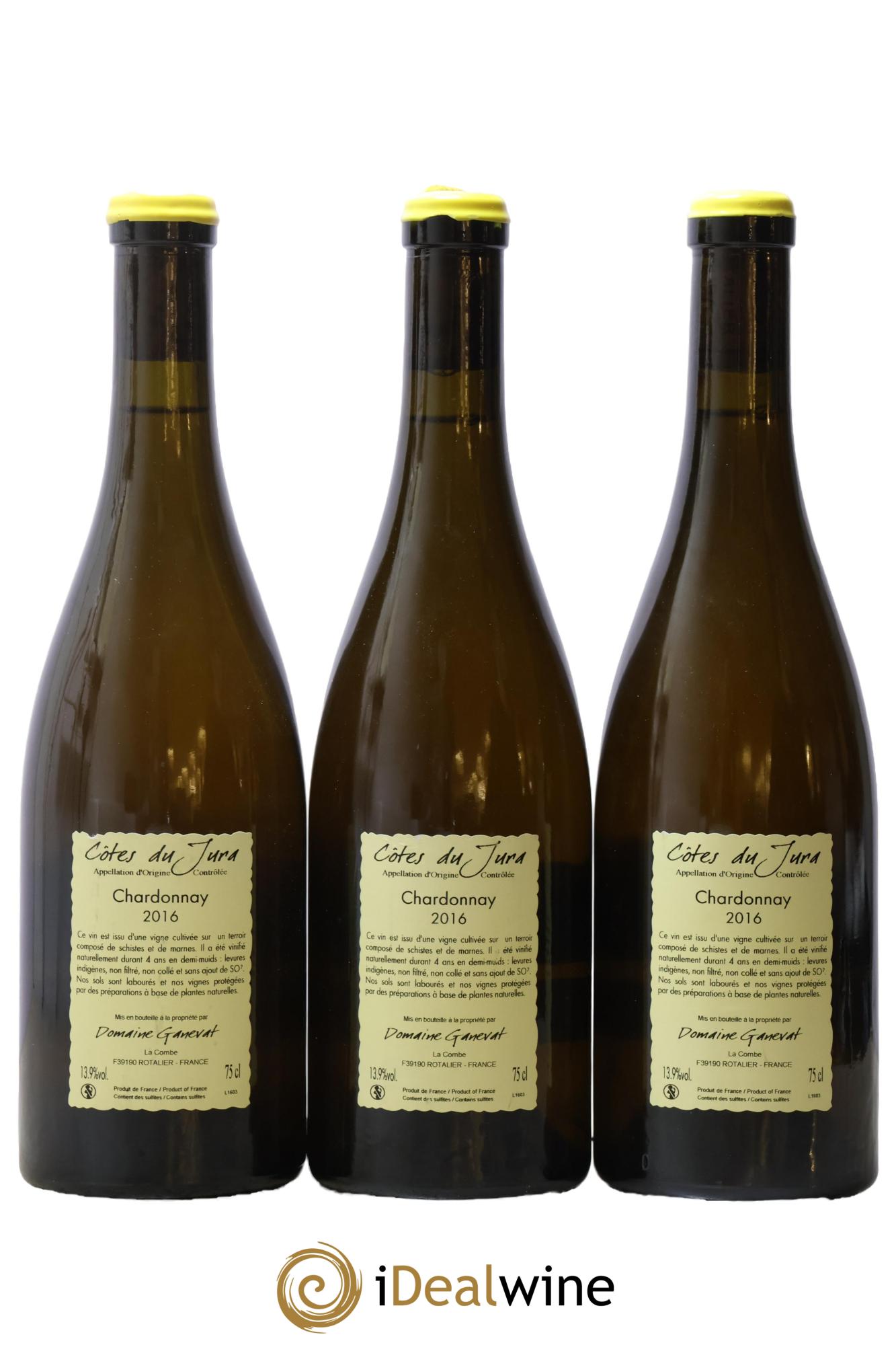Côtes du Jura Grusse en Billat Jean-François Ganevat (Domaine) 2016 - Lot de 3 bouteilles - 1