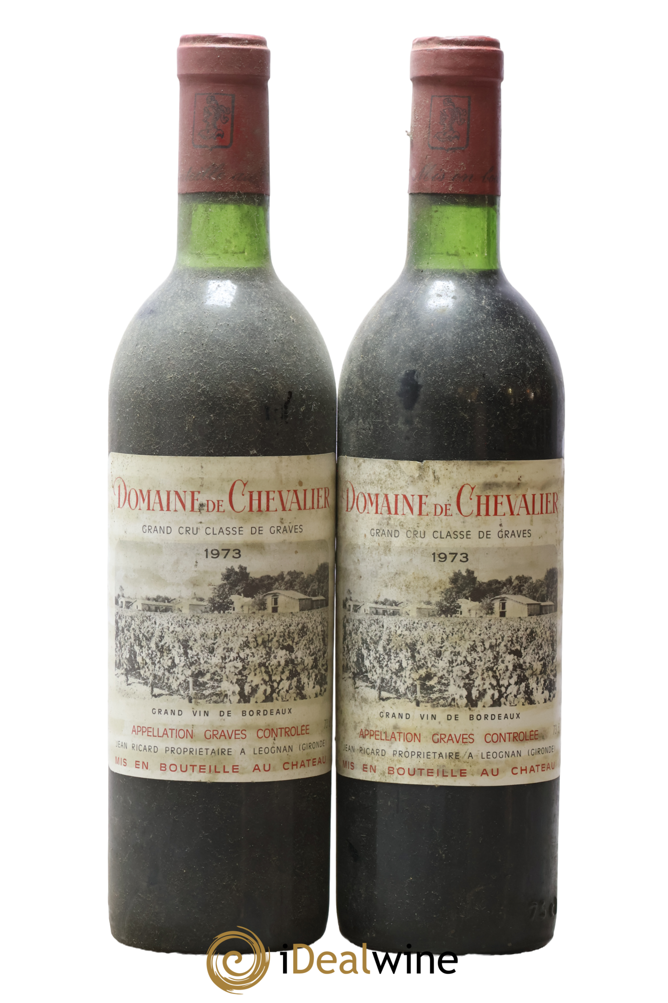 Domaine de Chevalier Cru Classé de Graves 1973 - Lot of 2 bottles - 0