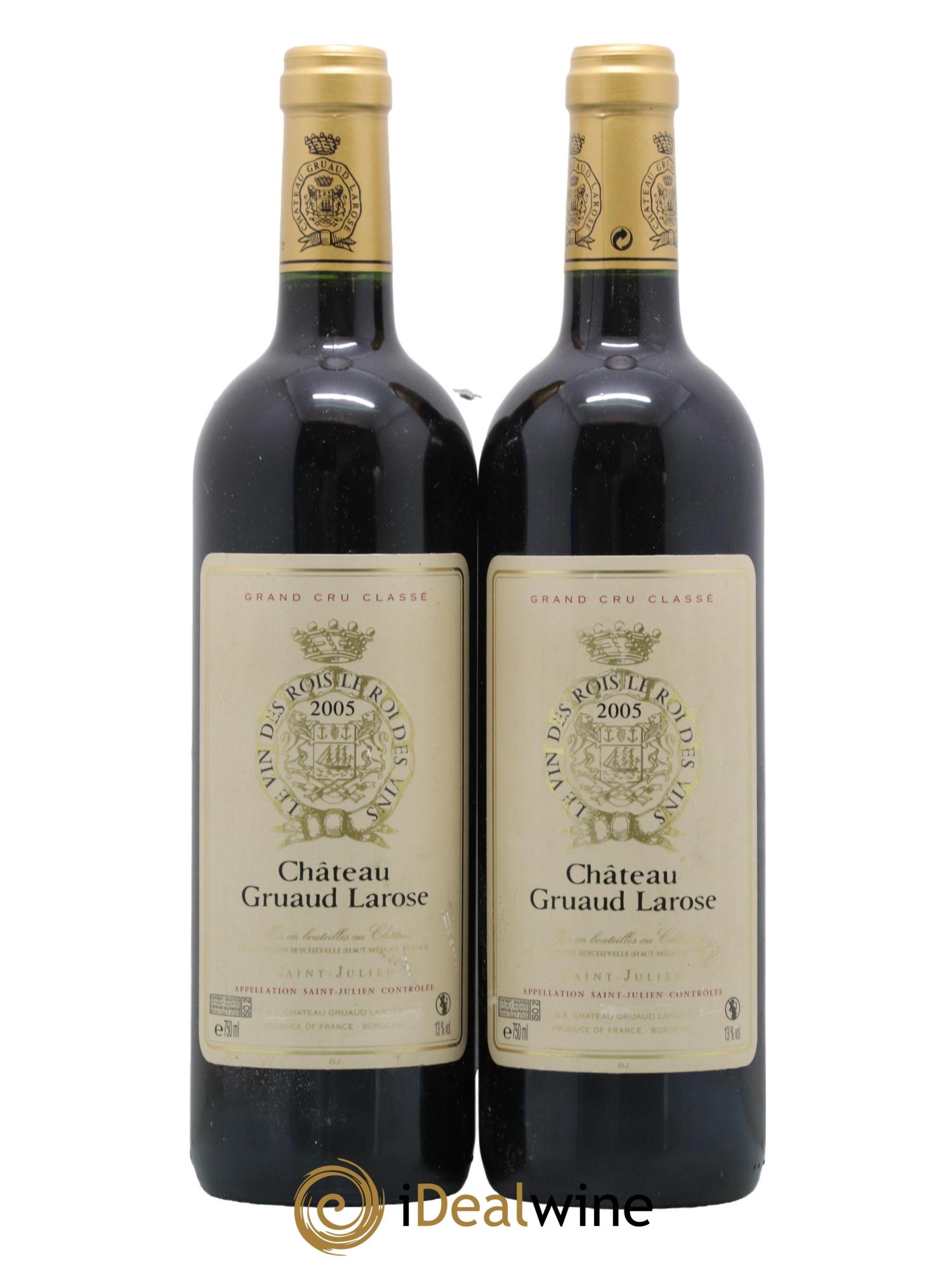 Château Gruaud Larose 2ème Grand Cru Classé 2005 - Lot de 2 bouteilles - 0