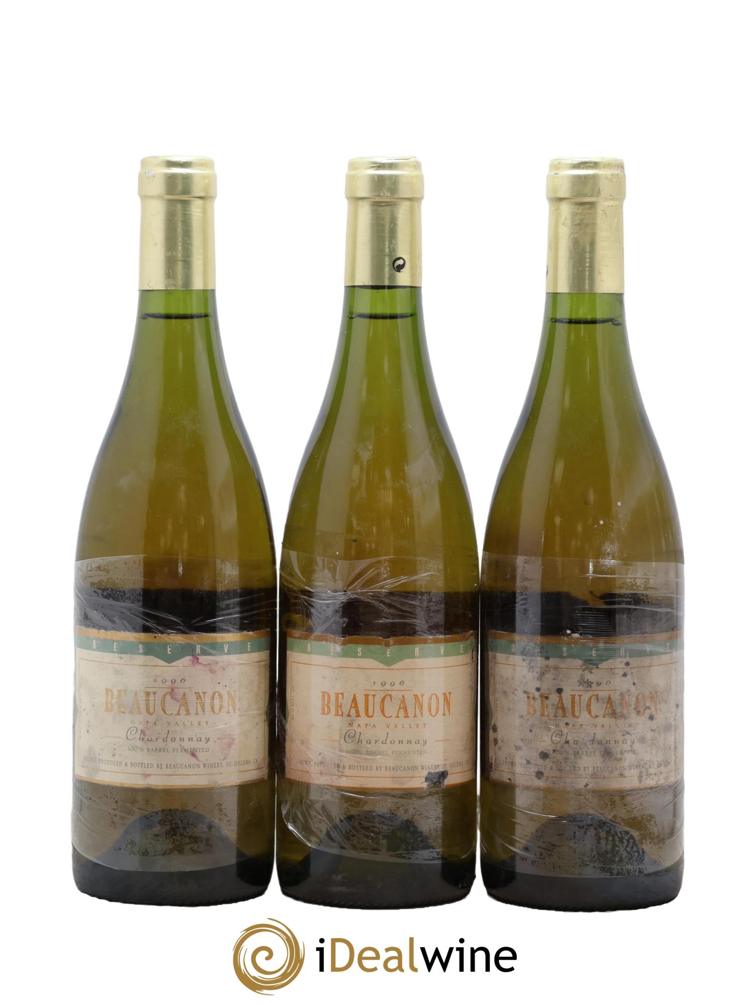 USA Nappa Valley Reserve Beau Canon 1996 - Lot de 3 bouteilles - 0