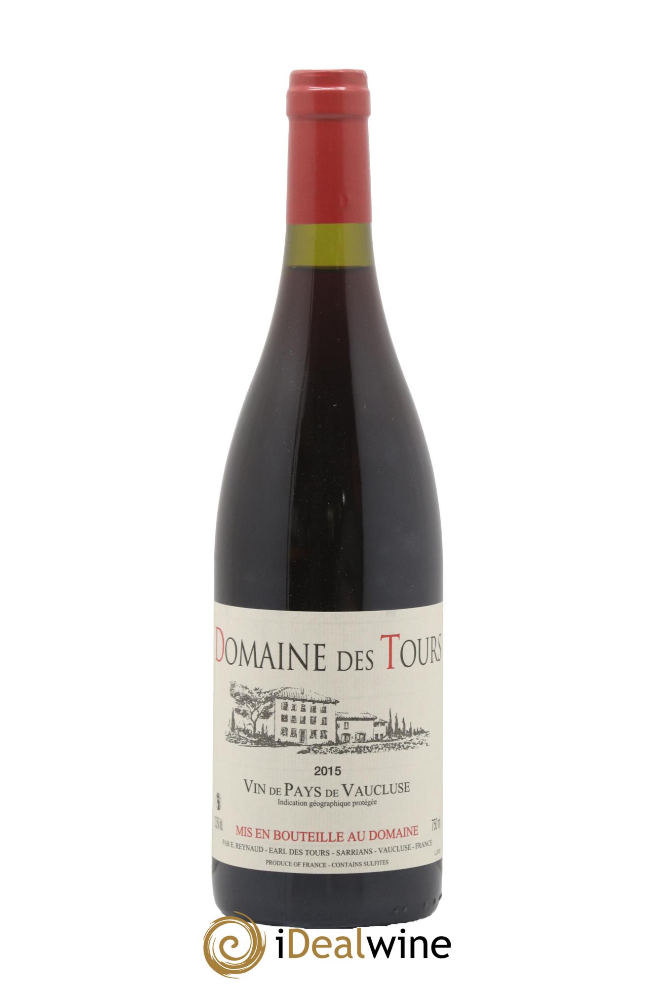 Vaucluse (Vin de Pays de Vaucluse) Domaine des Tours Emmanuel Reynaud 2015 - Lot de 1 bouteille - 0