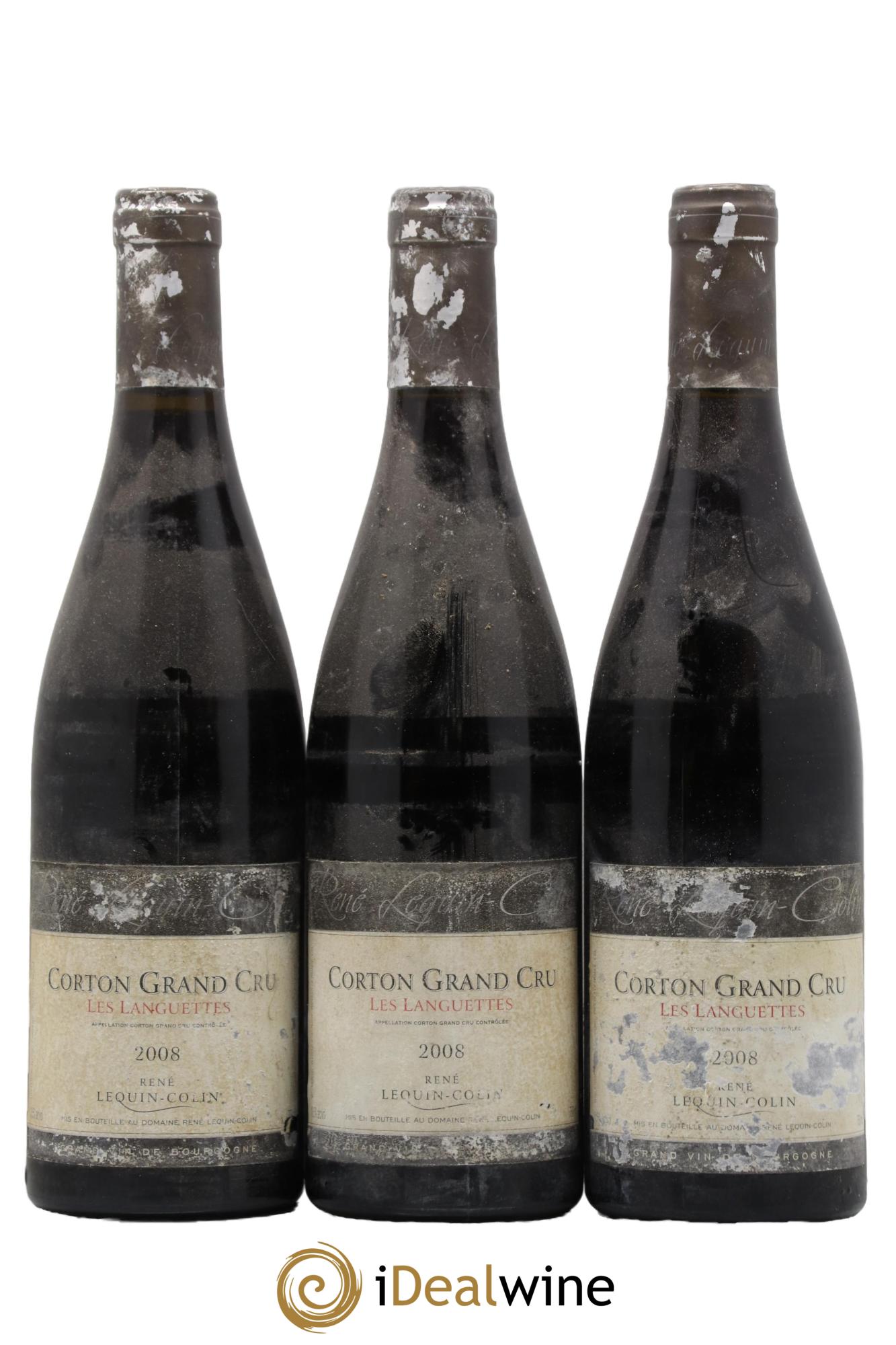 Corton Grand Cru Les Languettes René Lequin-Colin 2008 - Lot de 3 bouteilles - 0