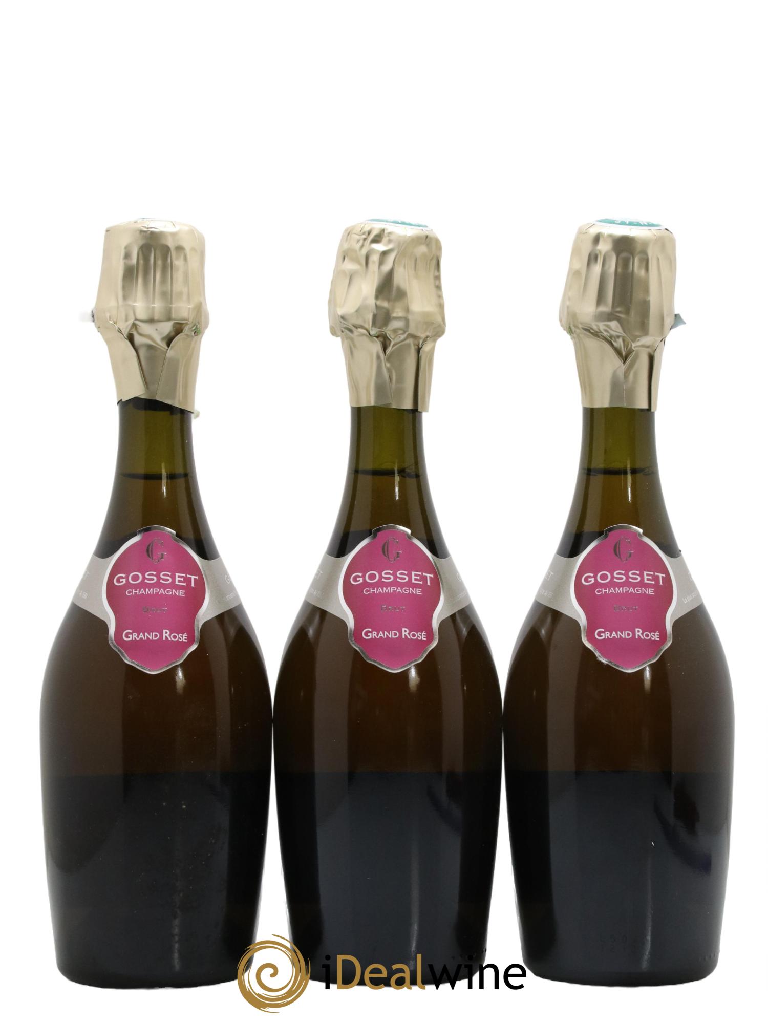 Grand Rosé Gosset - Lot de 3 demi bouteilles - 0