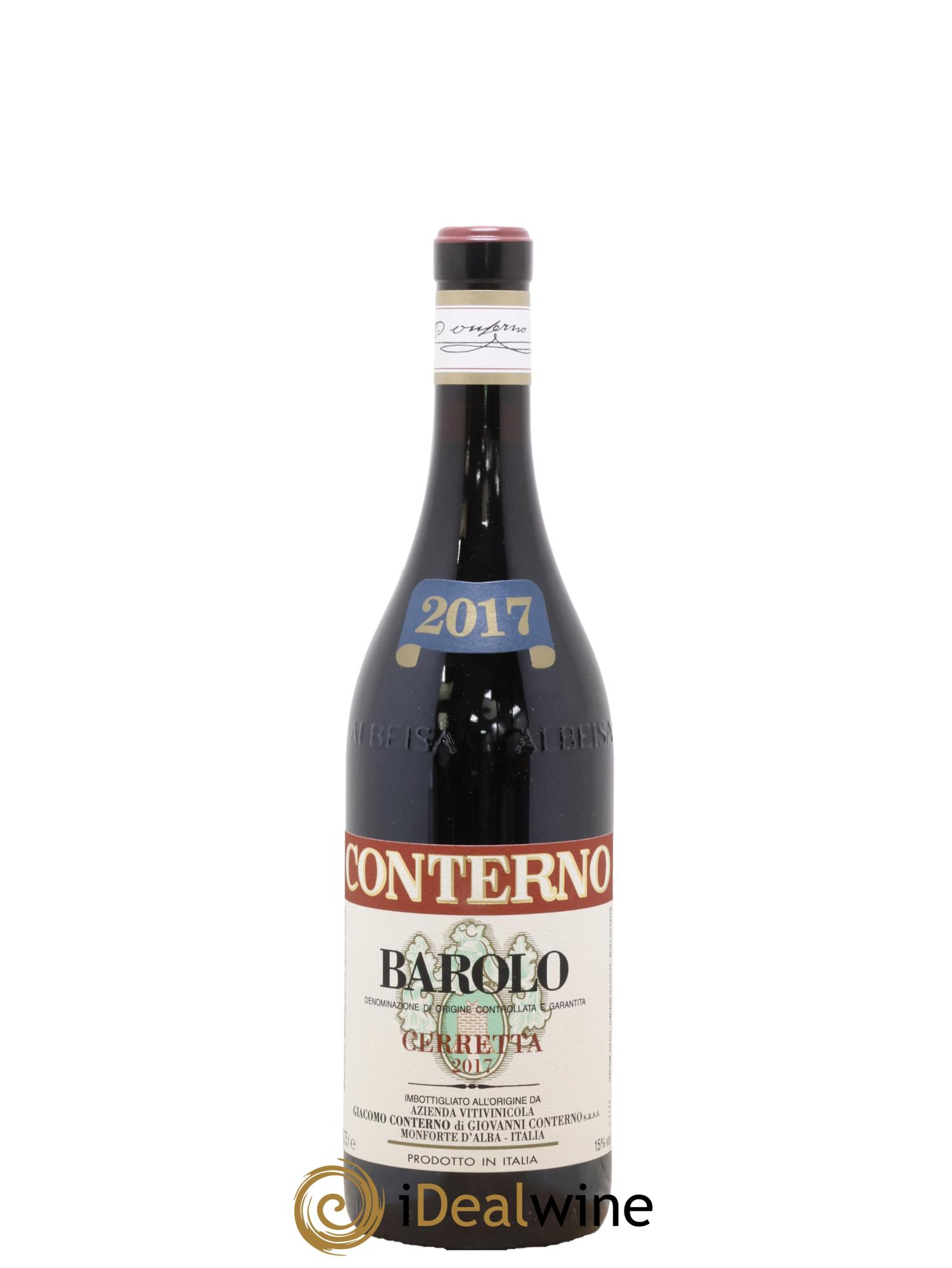 Barolo DOCG Cerretta Giacomo Conterno 2017 - Lot de 1 bouteille - 0