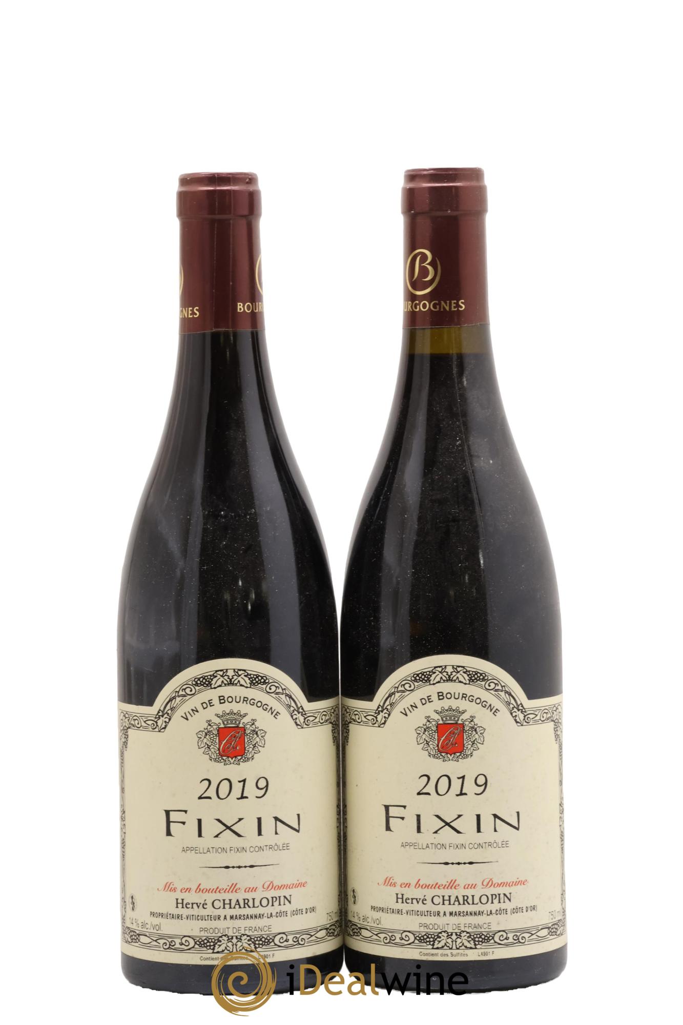Fixin Hervé Charlopin 2019 - Lot de 2 bouteilles - 0