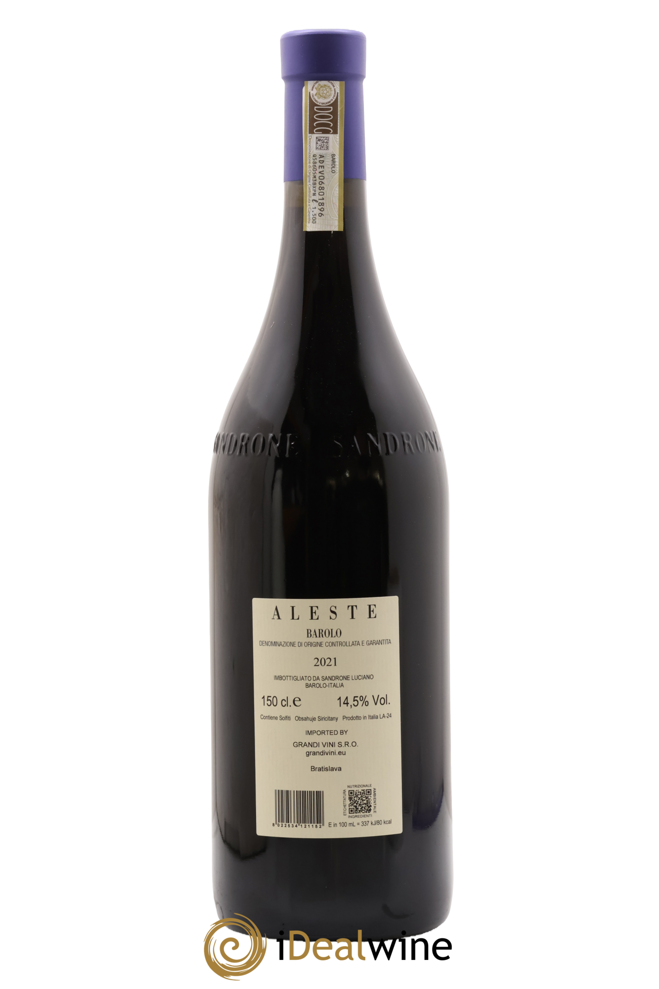 Barolo DOCG Aleste (anciennement Cannubi Boschis) Luciano Sandrone 2021 - Lot de 1 magnum - 1