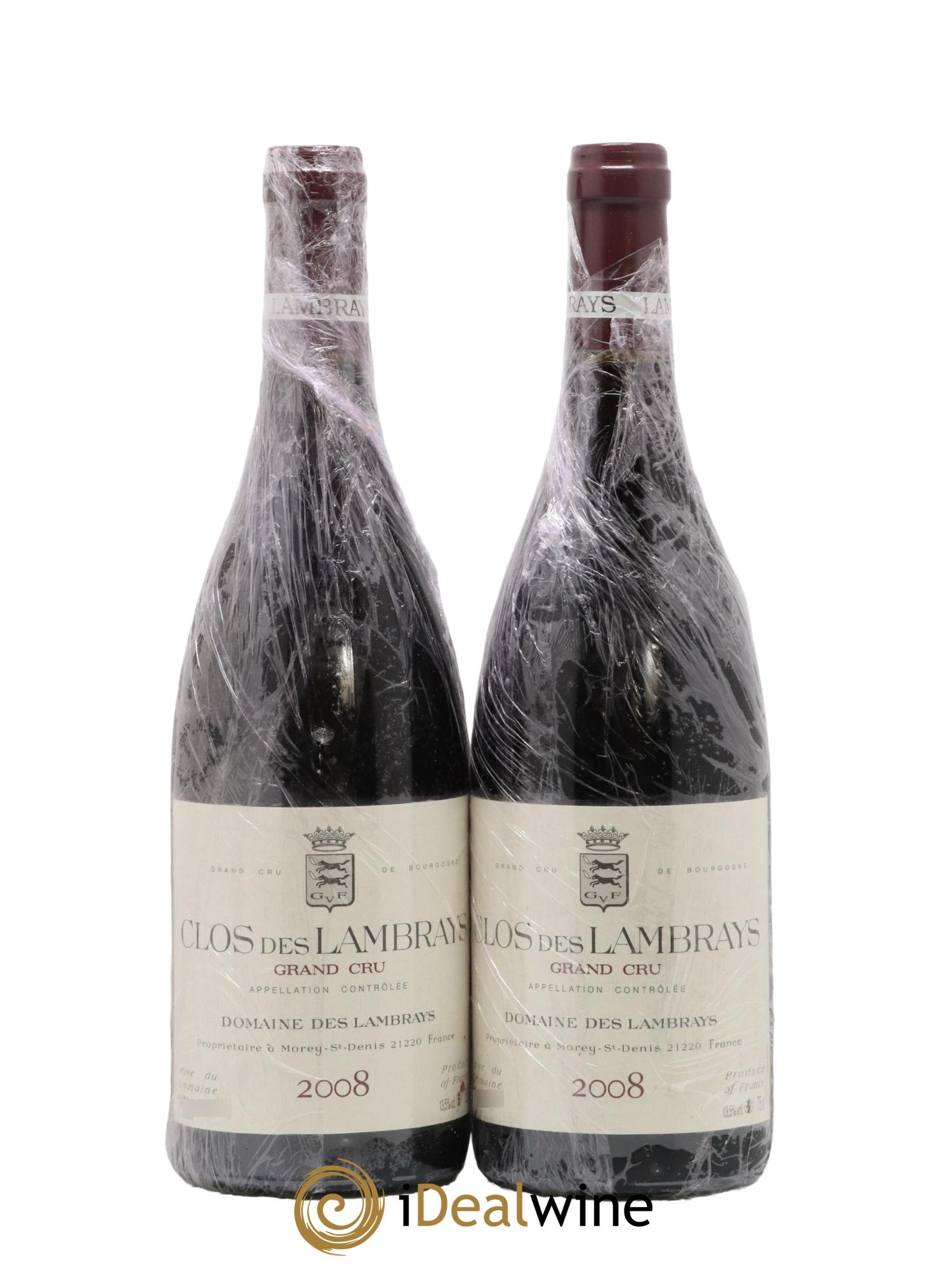 Clos des Lambrays Grand Cru Domaine des Lambrays 2008 - Lot de 2 bouteilles - 0
