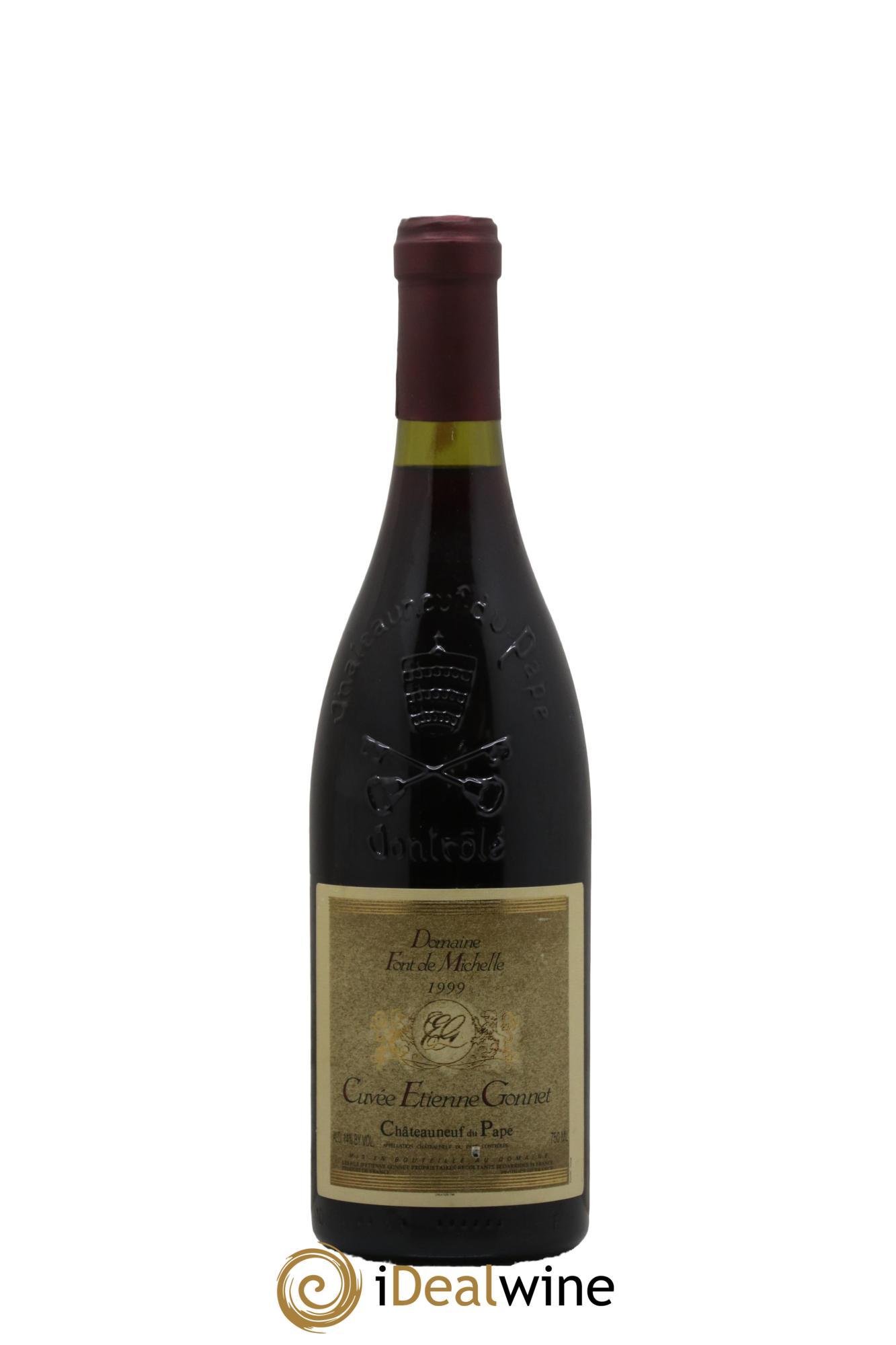 Châteauneuf-du-Pape Domaine Font de Michelle Cuvée Etienne Gonnet Famille Gonnet 1999 - Lot de 1 bouteille - 0
