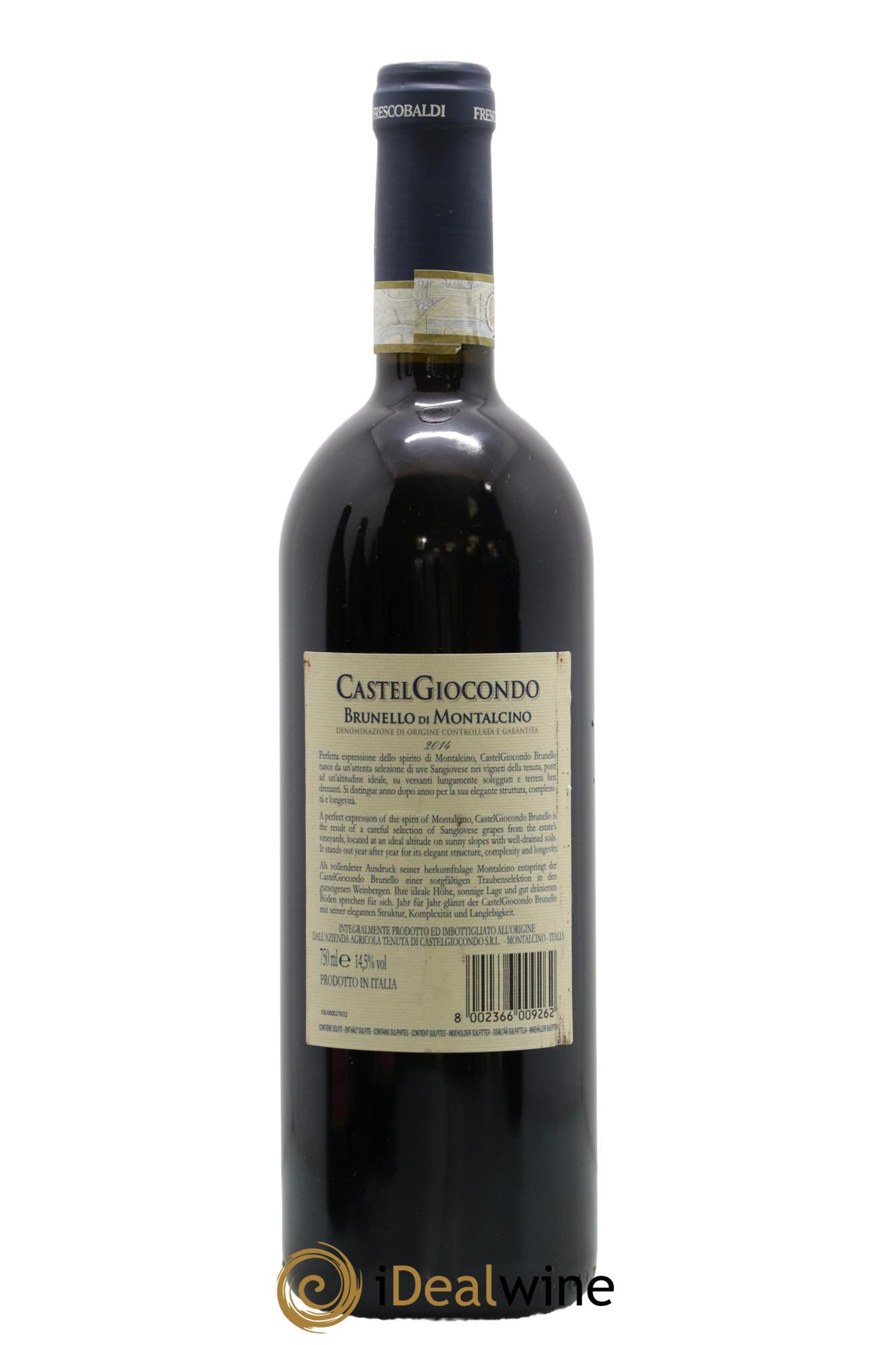 Brunello di Montalcino DOCG Castelgiocondo Frescobaldi 2014 - Lot of 1 bottle - 1