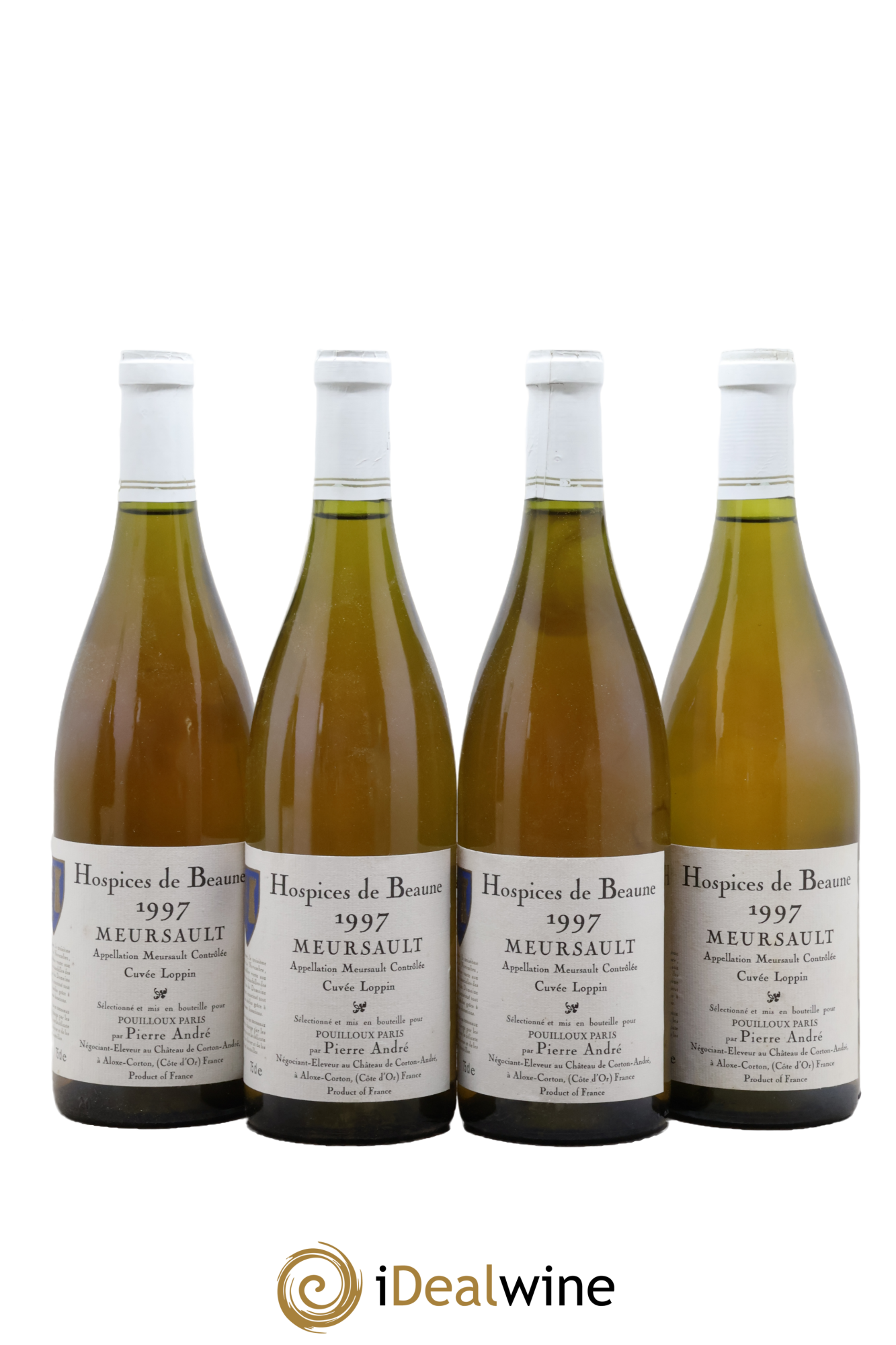 Meursault Cuvée Loppin Hospices de Beaune Sélection Pierre André 1997 - Lot de 4 bouteilles - 0