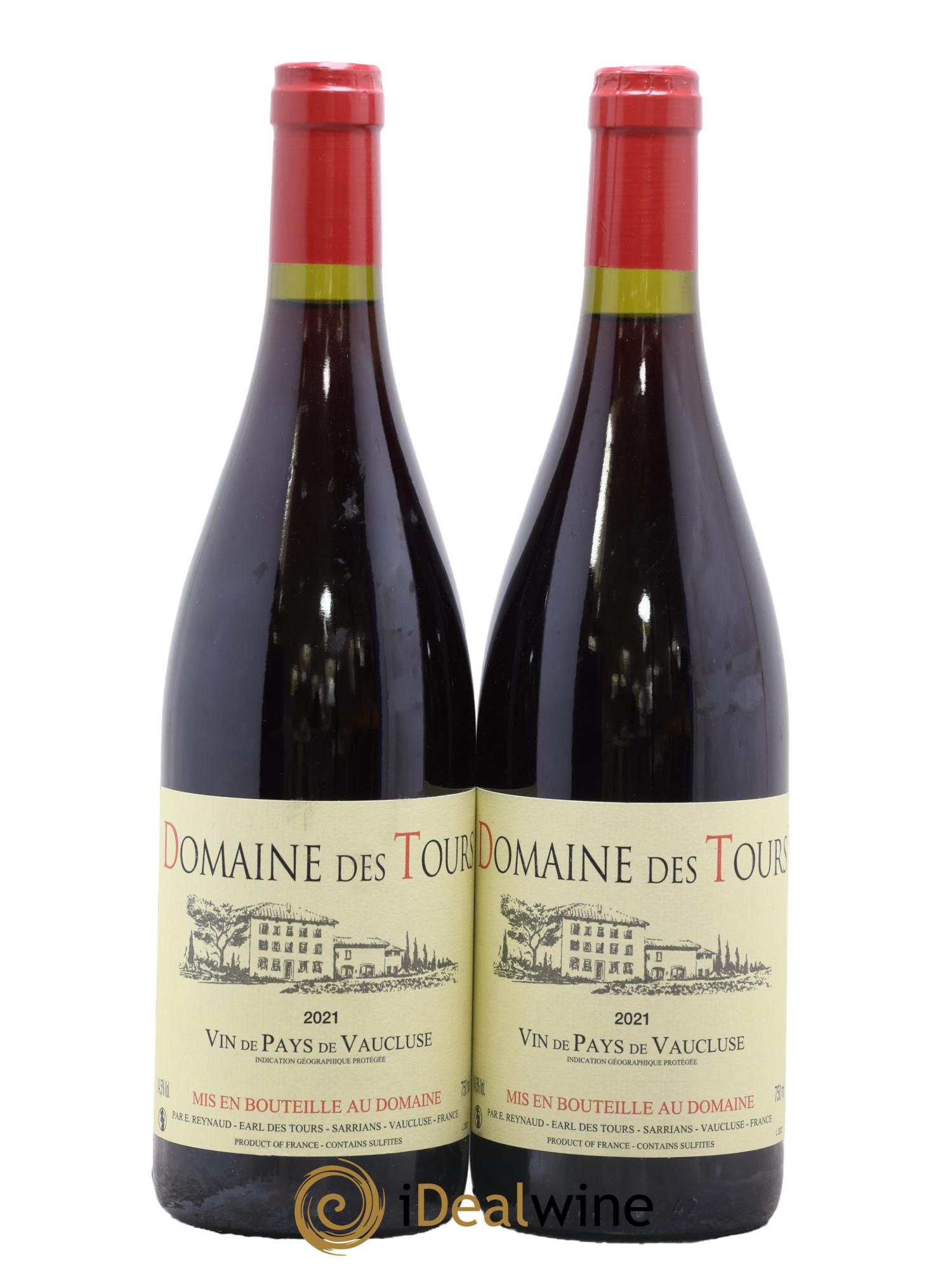 Vaucluse (Vin de Pays de Vaucluse) Domaine des Tours Emmanuel Reynaud 2021 - Lotto di 2 bottiglie - 0