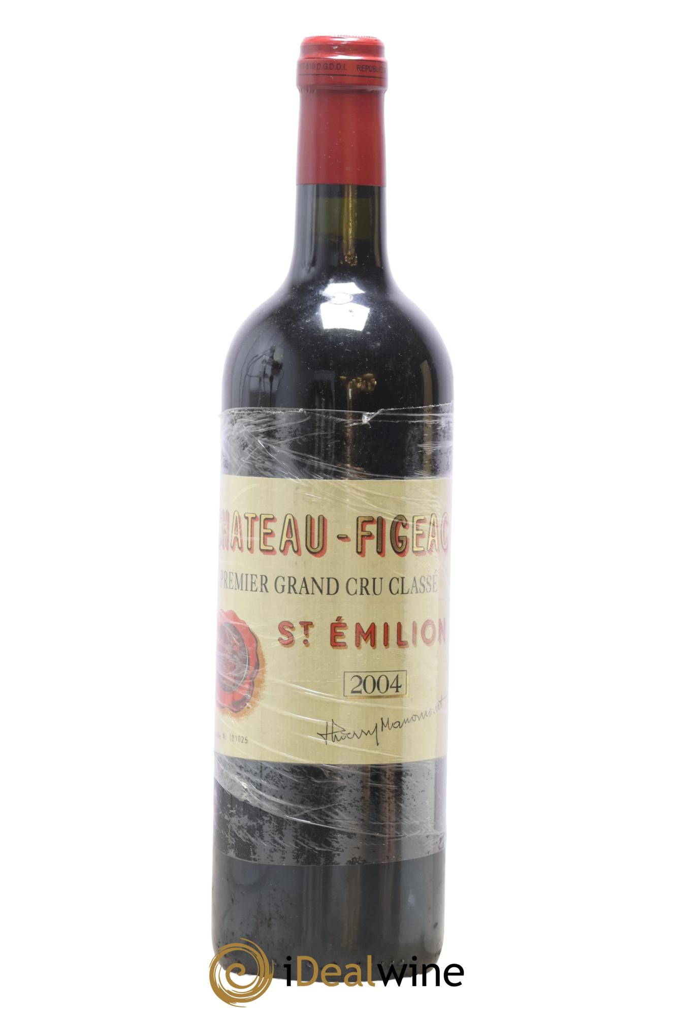 Château Figeac 1er Grand Cru Classé A 2004 - Lot of 1 bottle - 0