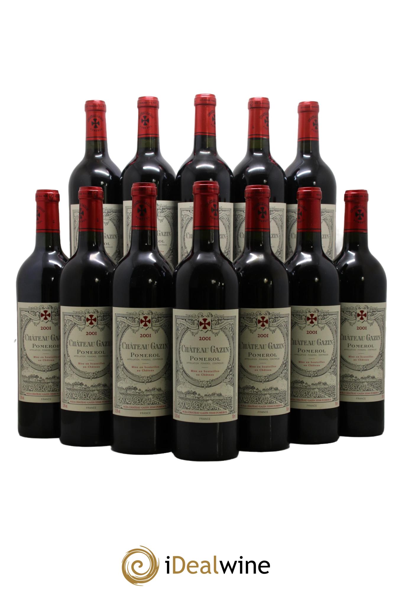 Château Gazin 2001 - Lotto di 12 bottiglie - 0