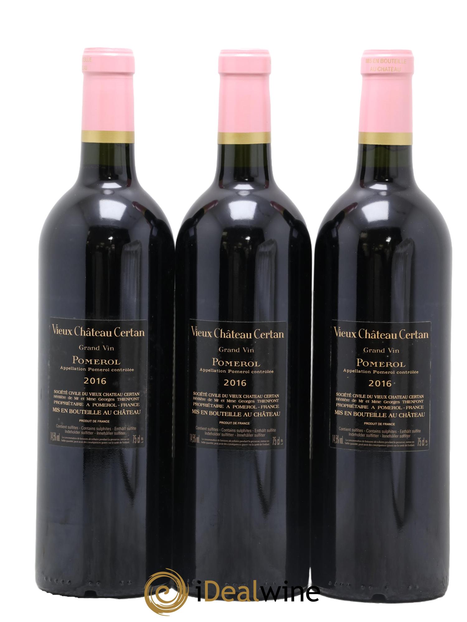 Vieux Château Certan 2016 - Posten von 3 Flaschen - 1