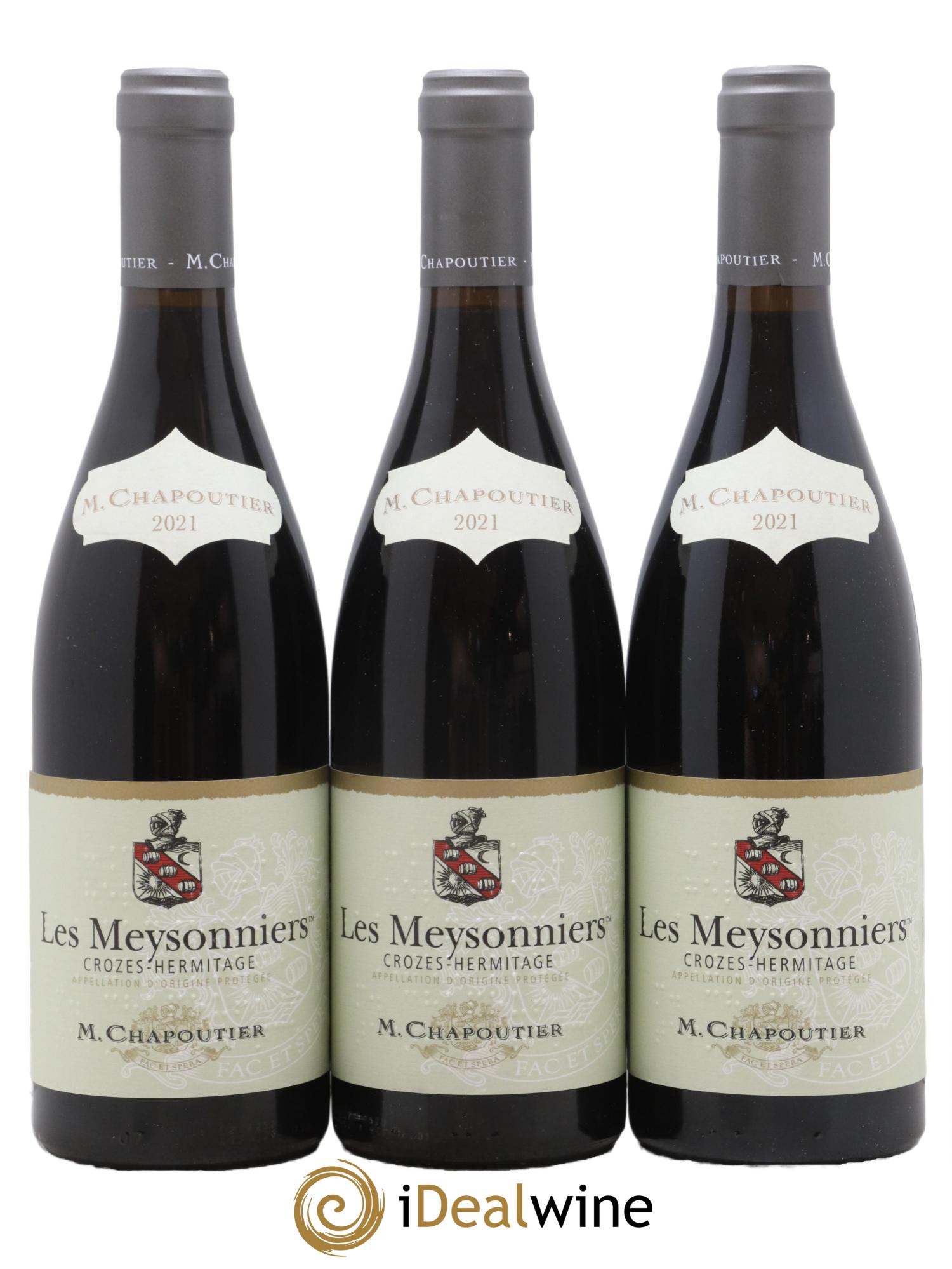 Crozes-Hermitage Les Meysonniers Chapoutier 2021 - Lot de 3 bouteilles - 0
