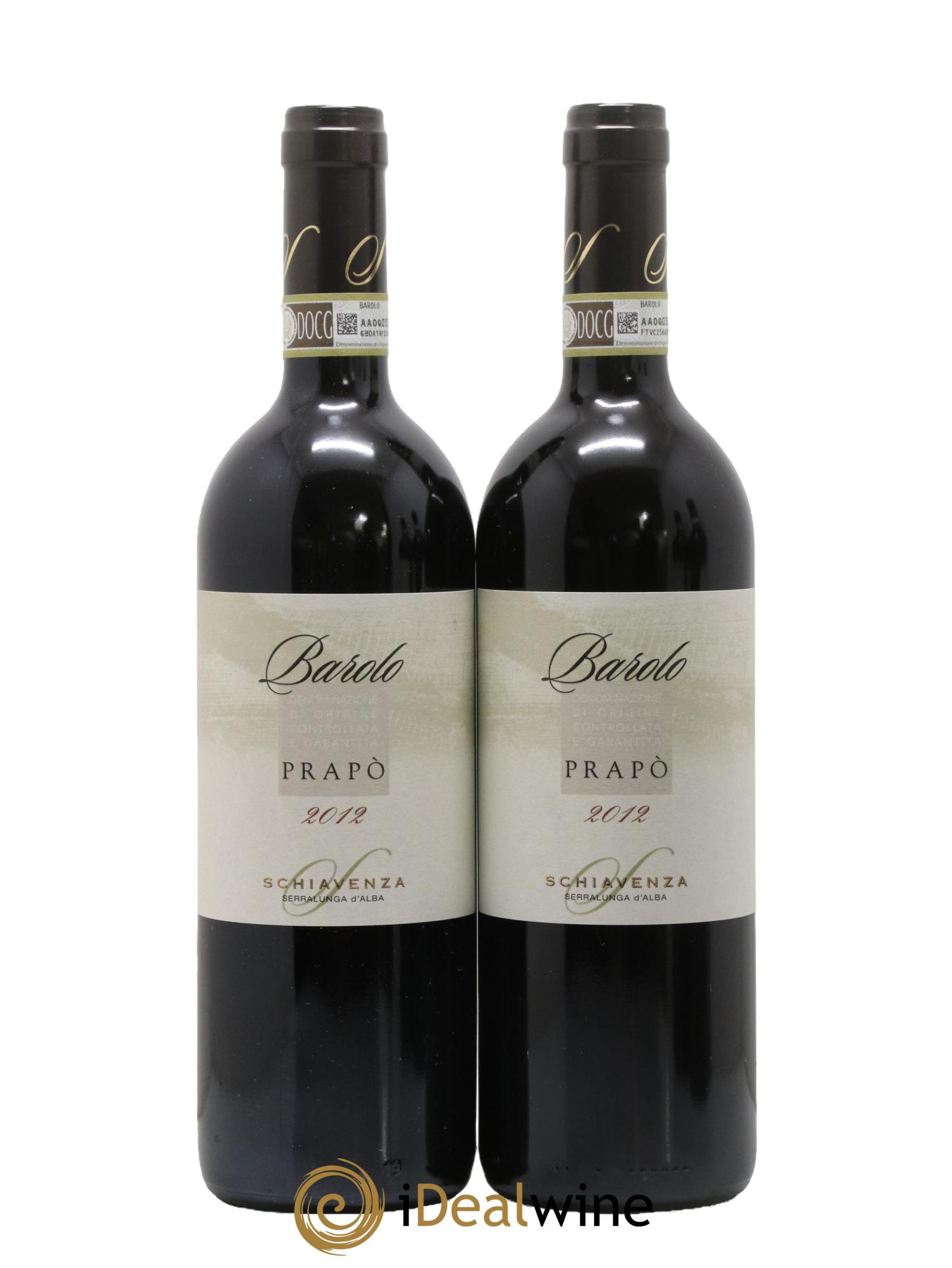 Barolo Prapo Schiavenza 2012 - Lot de 2 bouteilles - 0