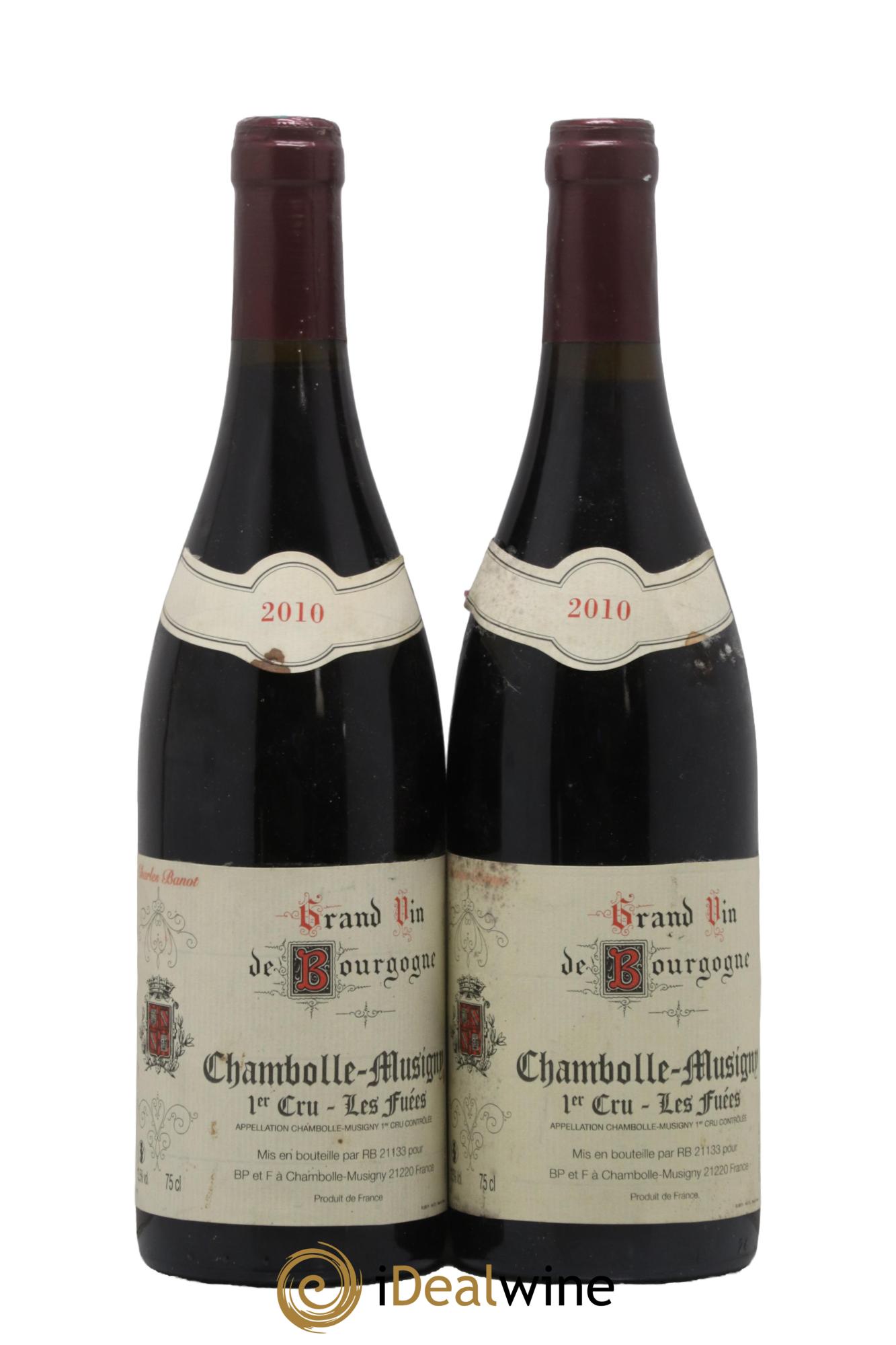 Chambolle-Musigny 1er Cru Les Fuées Domaine Charles Banot 2010 - Lot de 2 bouteilles - 0