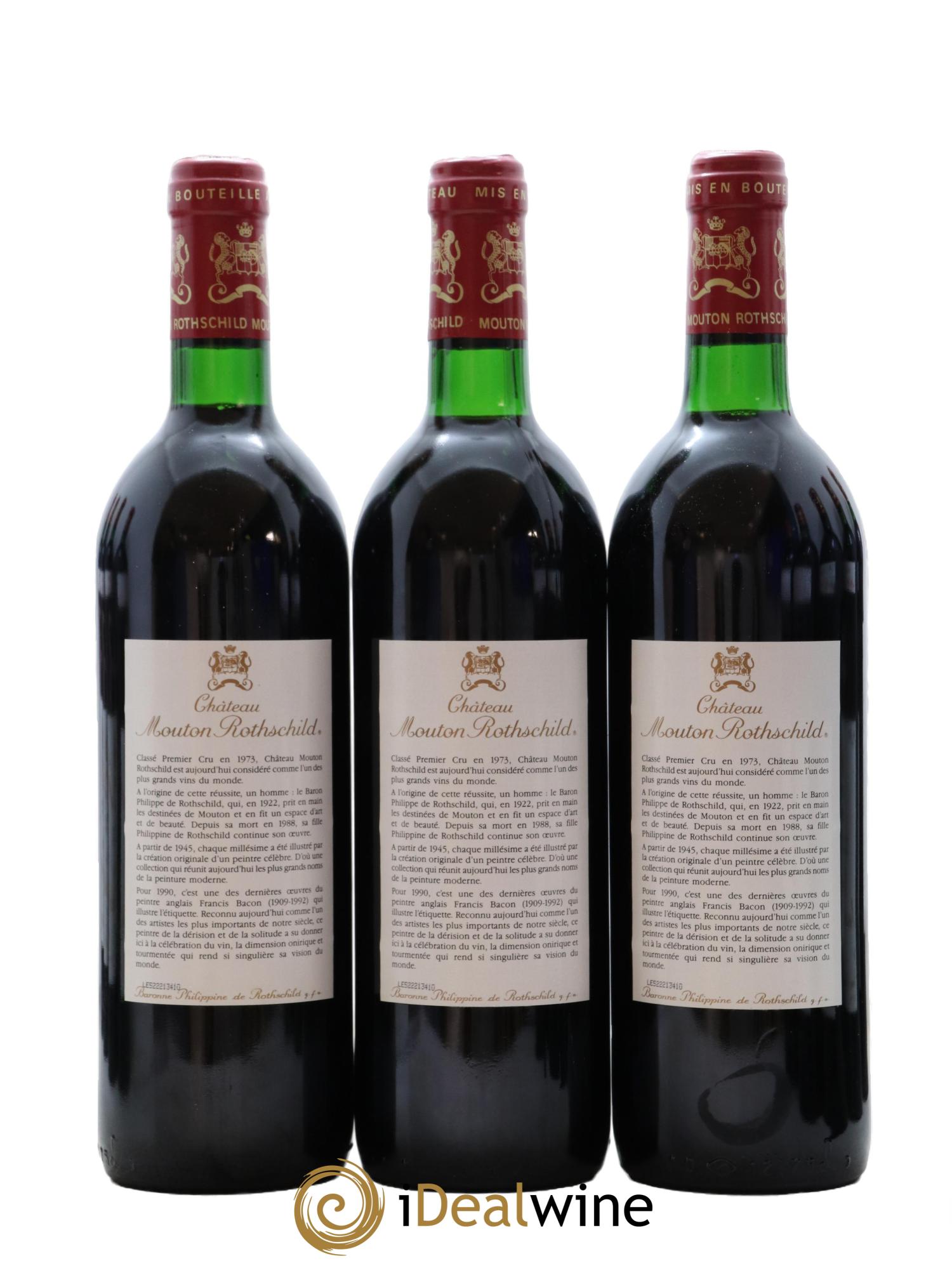 Château Mouton Rothschild 1er Grand Cru Classé 1990 - Posten von 12 Flaschen - 2